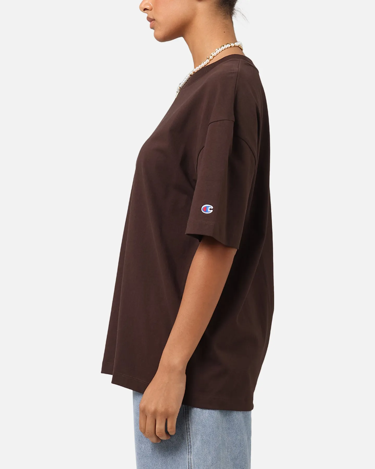 Champion Heritage New Script T-Shirt Brown