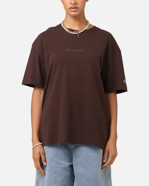 Champion Heritage New Script T-Shirt Brown