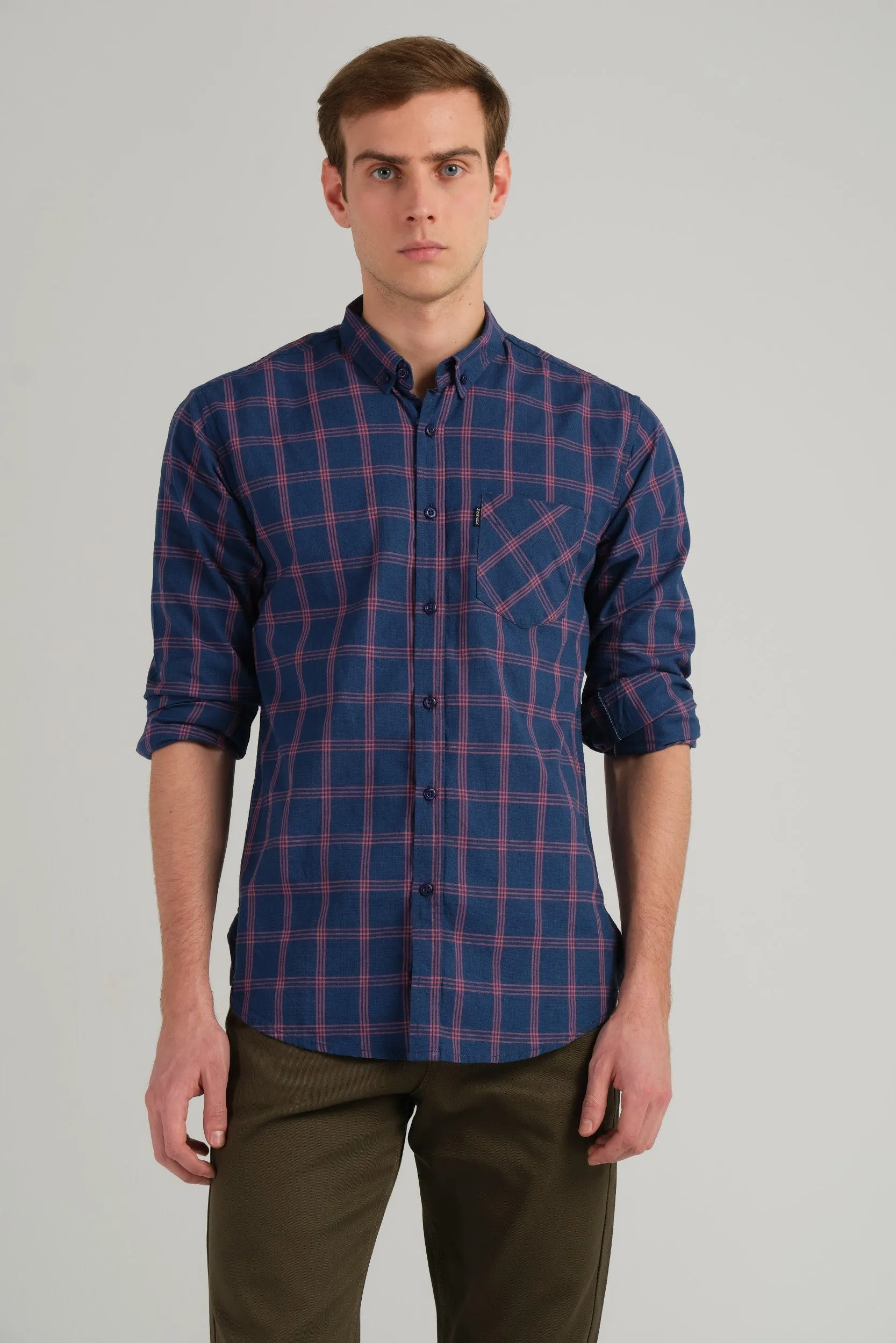 CHECKERED SLIM FIT SHIRT