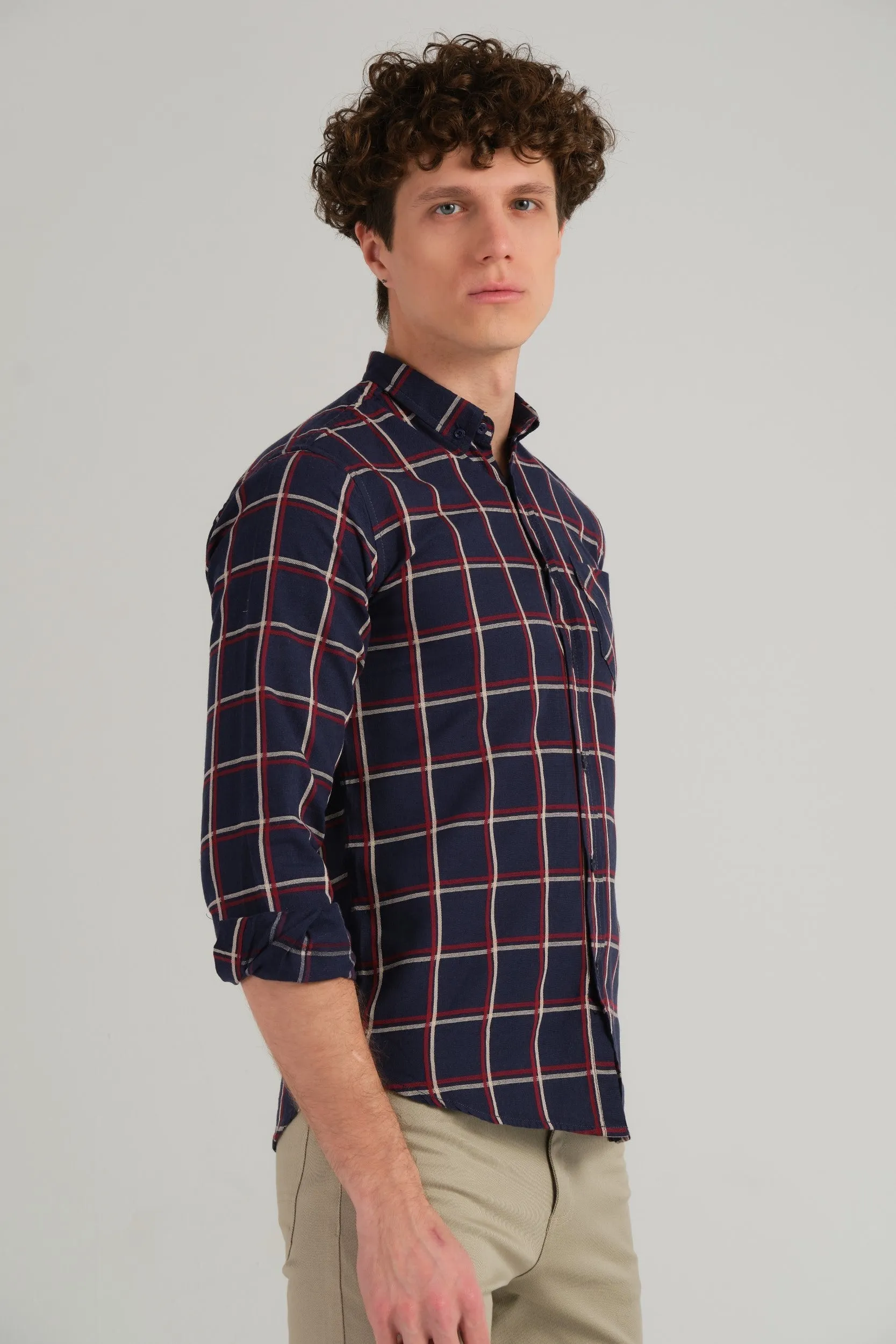 CHECKERED SLIM FIT SHIRT