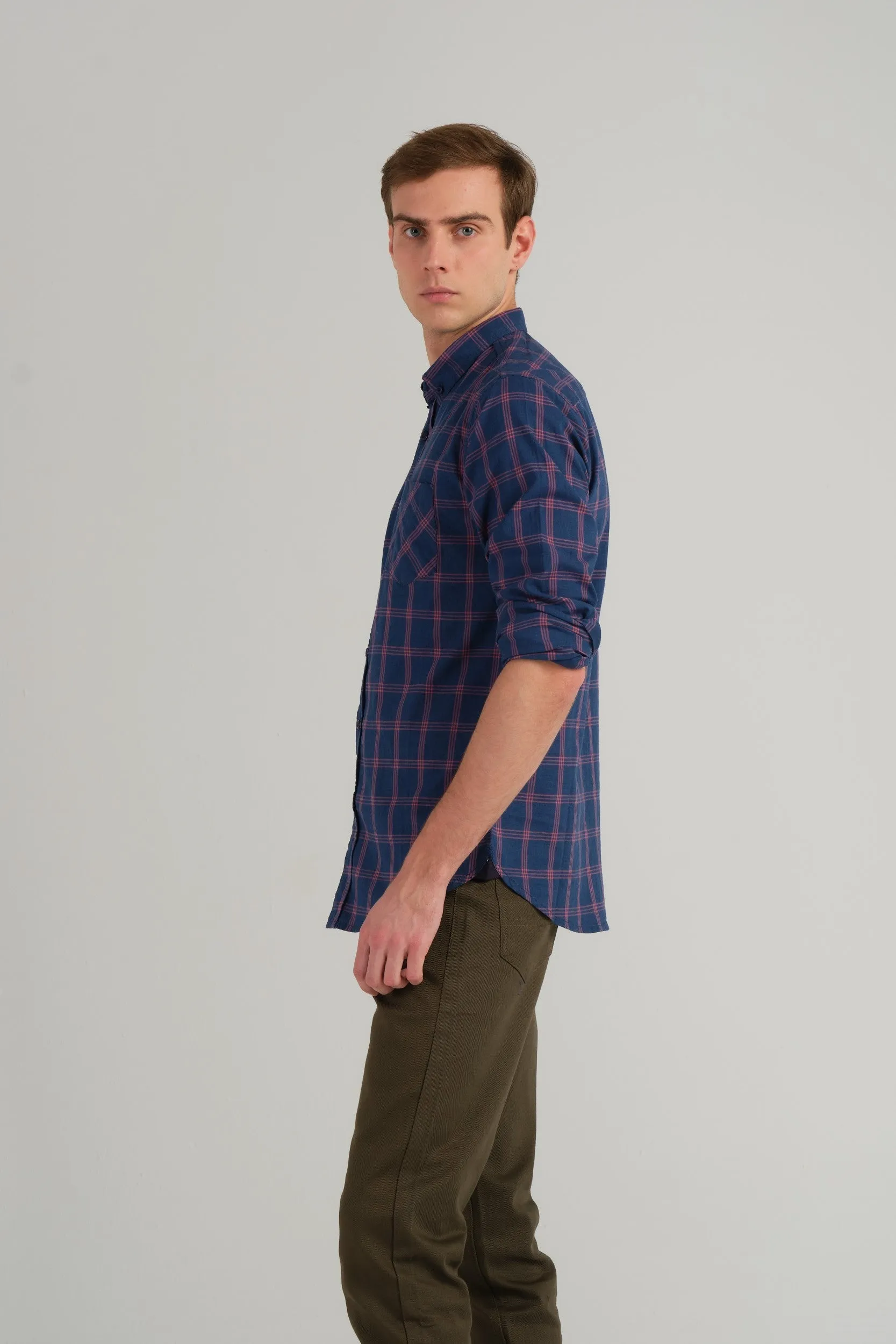 CHECKERED SLIM FIT SHIRT