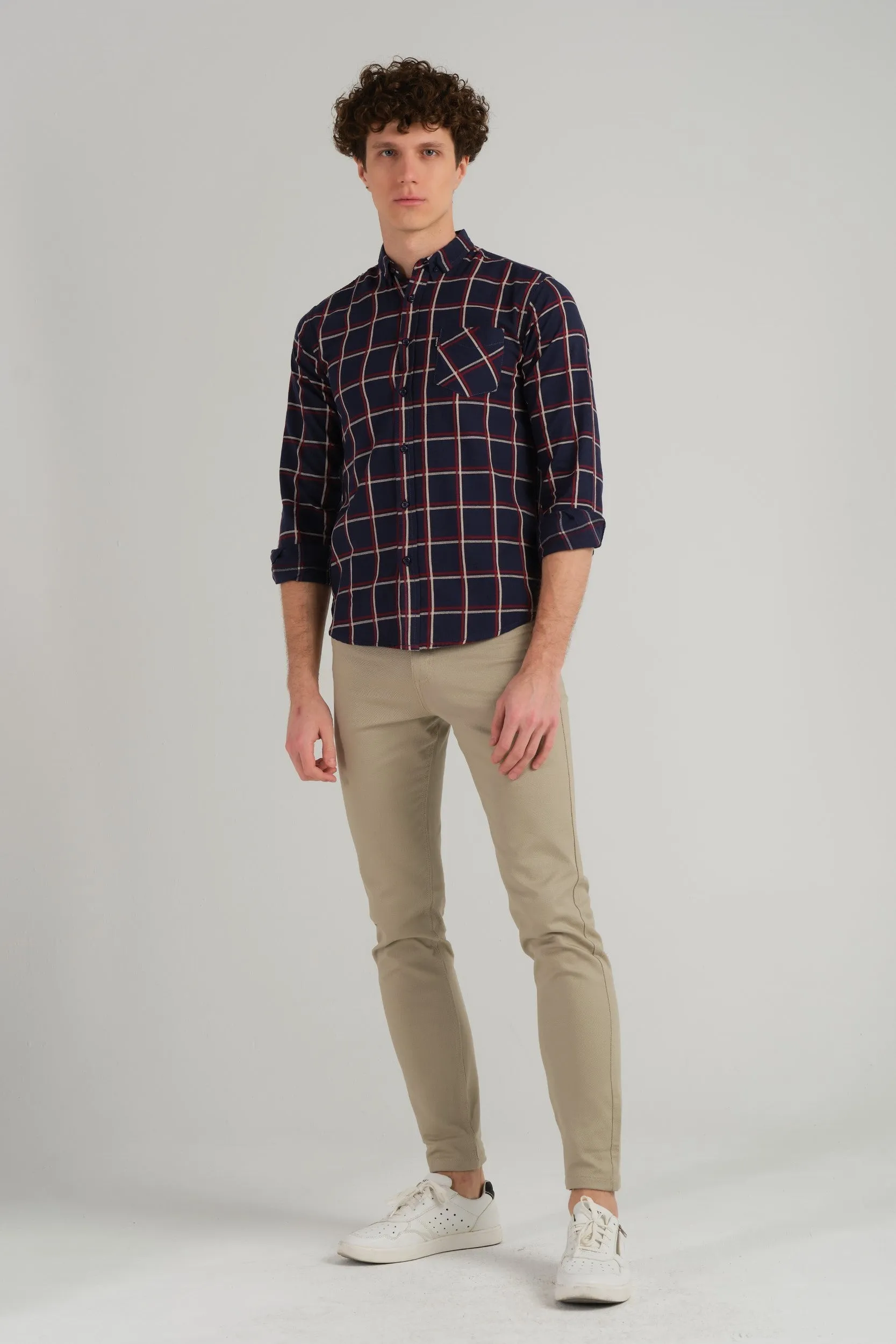 CHECKERED SLIM FIT SHIRT