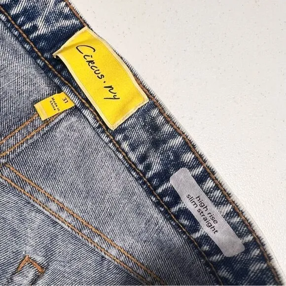 Circus NY By Sam Edelman High Rise Slim Straight Jeans