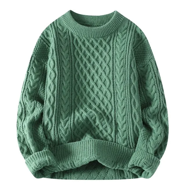 Classic Men Knitted Pullovers Loose