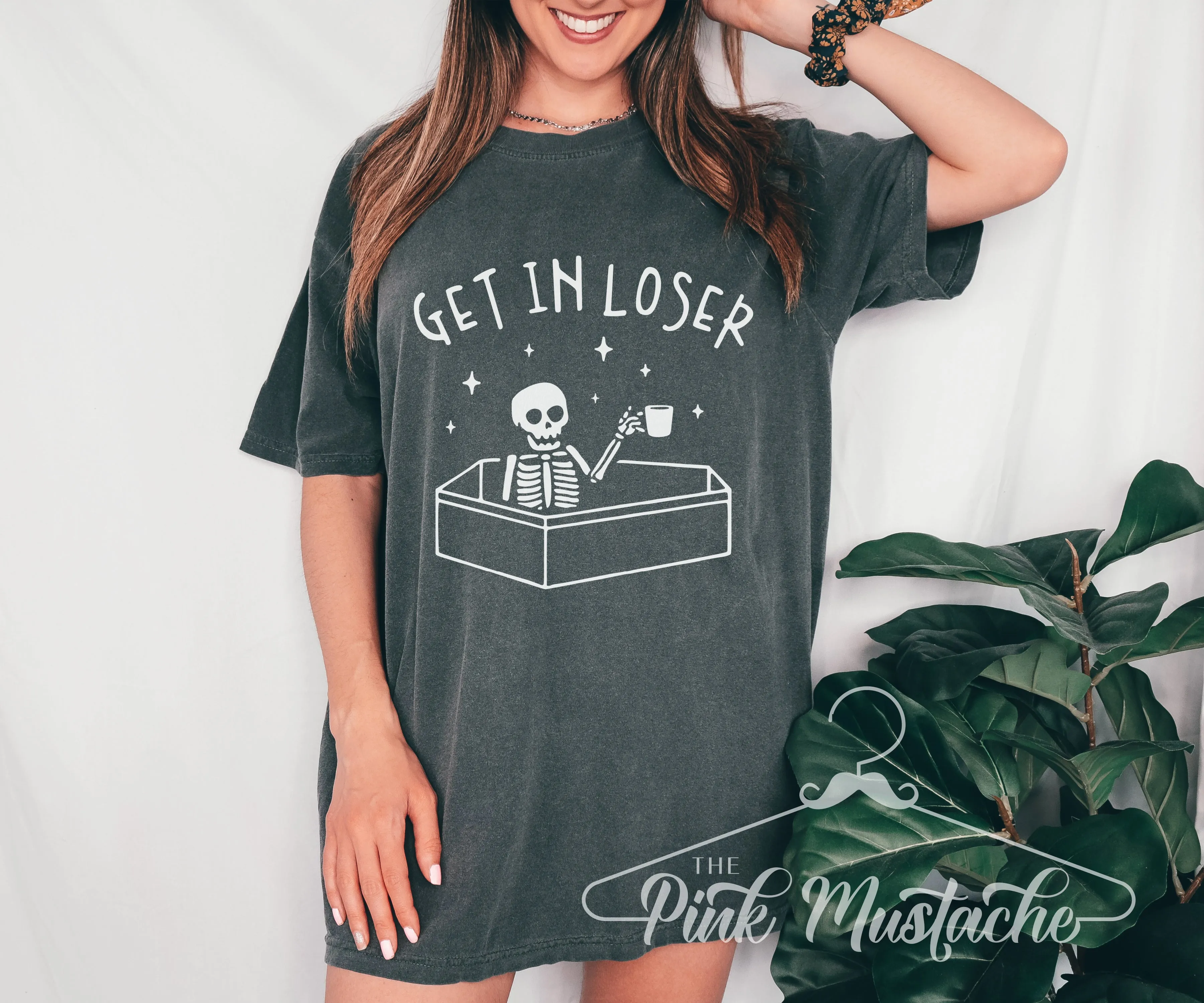 Comfort Colors Get In Loser Funny Coffin Halloween Tee/Halloween Fall Shirt/ Youth and Adult Shirts