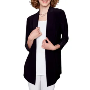 Compli-K Women's Black Cardigan Size XL Long Sleeve NWT