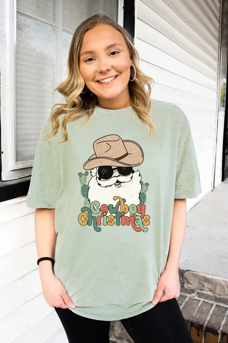 Cool Cowboy Christmas Softstyle Adult T-Shirt
