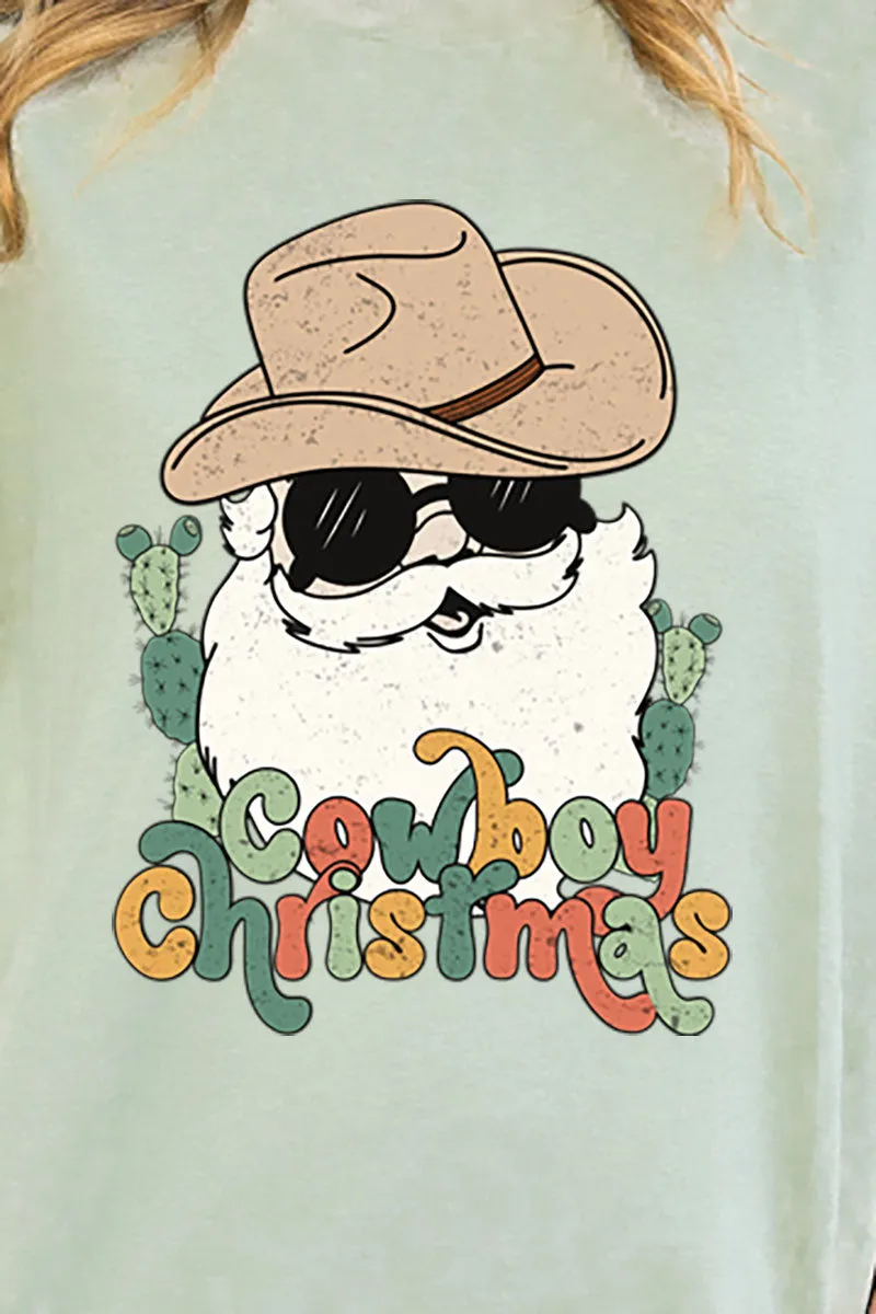 Cool Cowboy Christmas Softstyle Adult T-Shirt