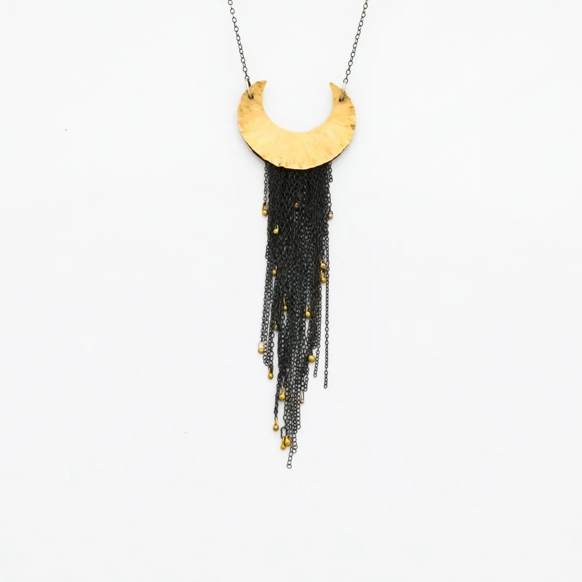 Crescent necklace - 14 karat Gold