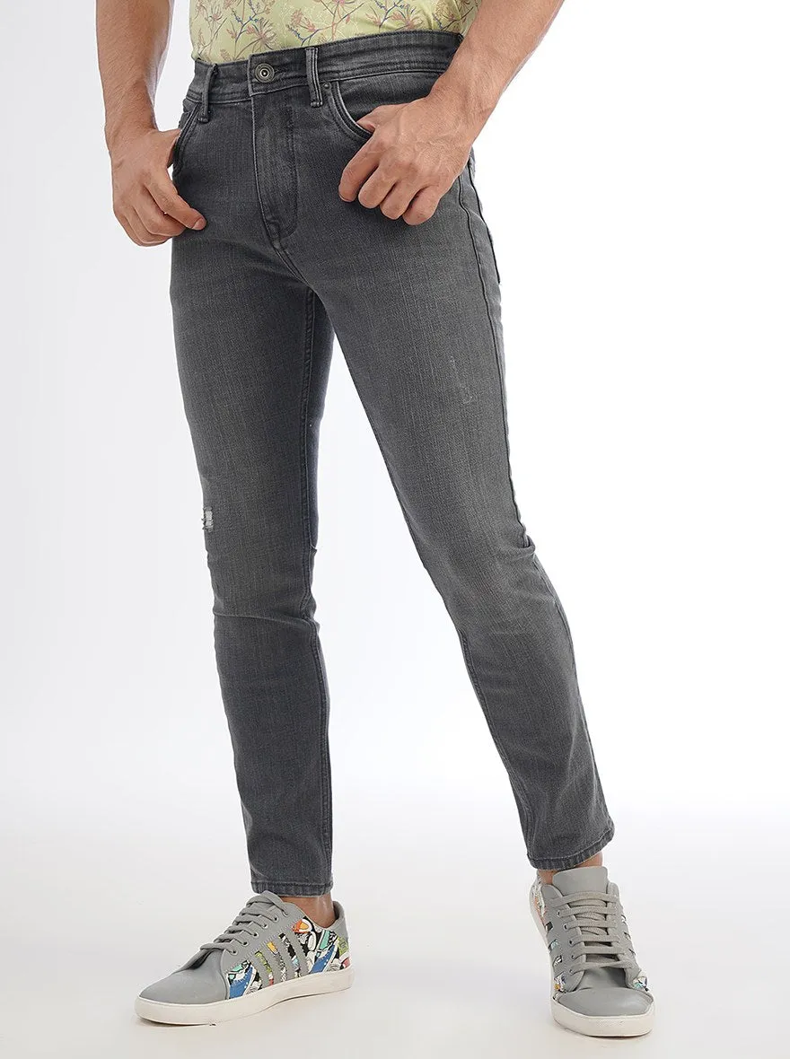 Dark Grey Washed Urban Fit Jeans | Greenfibre