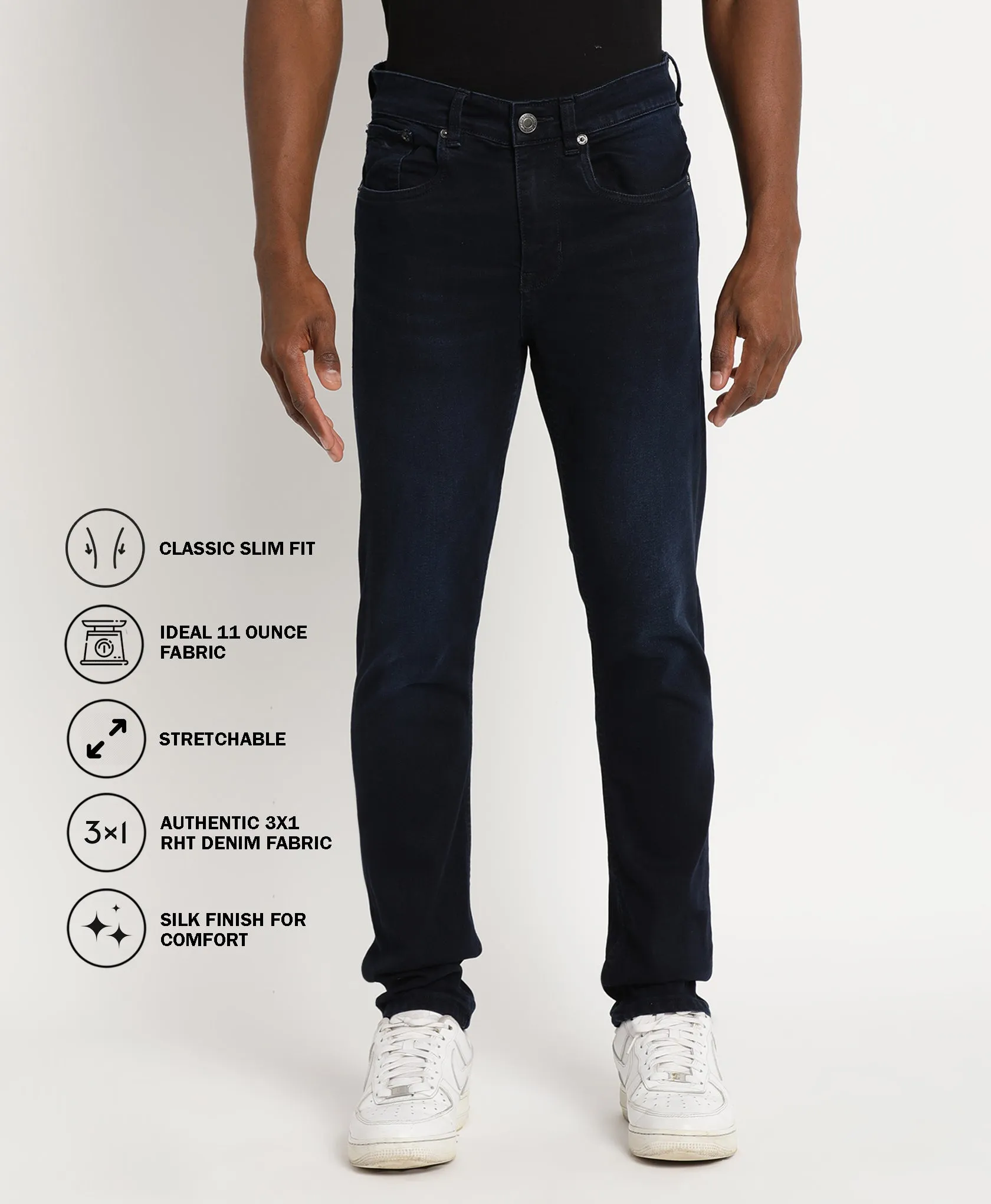 Dark Indigo Slim-fit Jeans