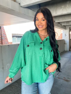 DAY OFF PULLOVER-APPLE GREEN