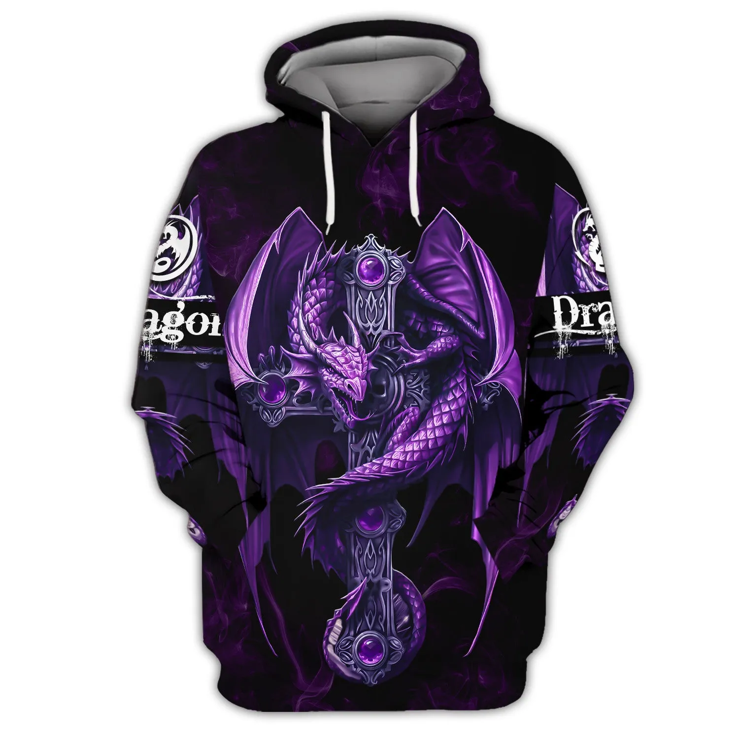 Dragon 3D Hoodie All Over Printed - Dragon Tattoo Jacket 3D print for Woman
