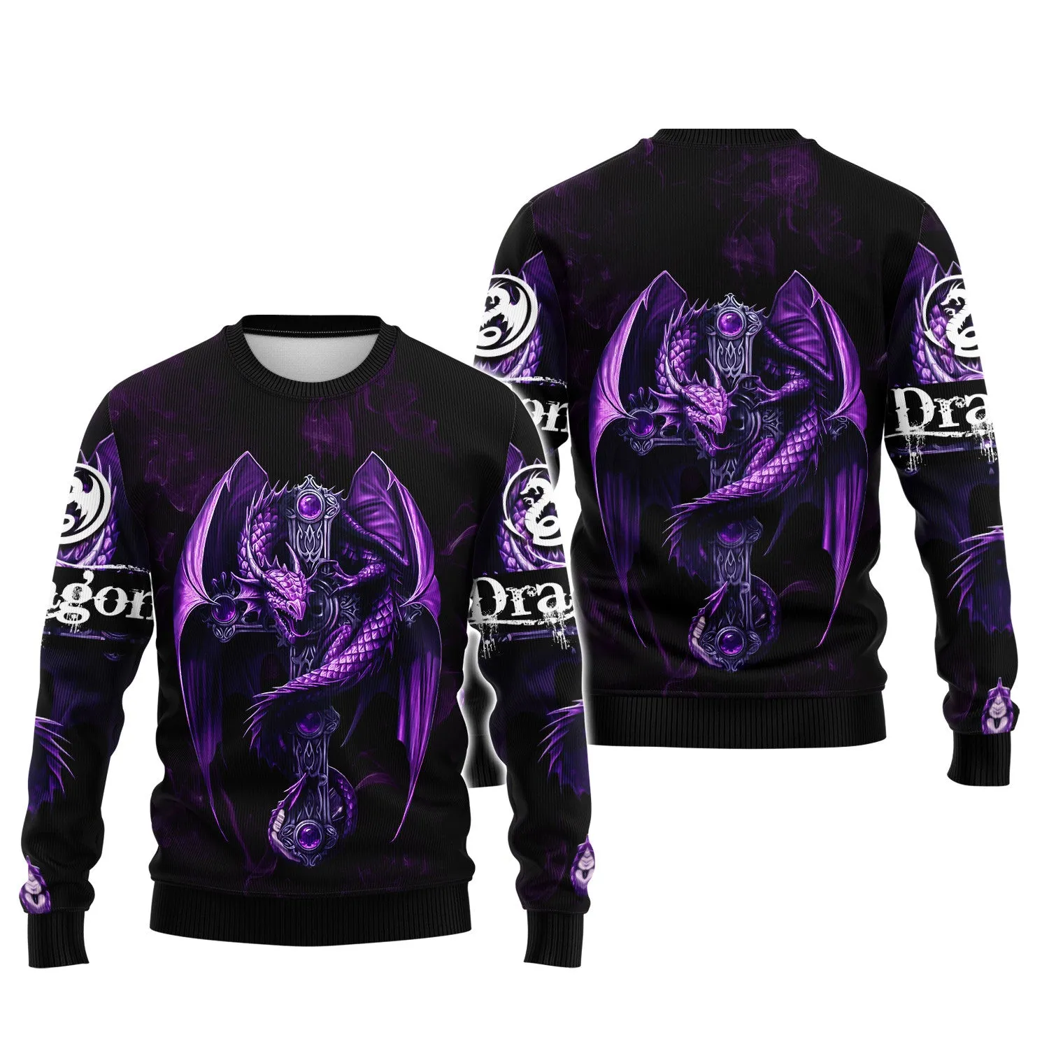 Dragon 3D Hoodie All Over Printed - Dragon Tattoo Jacket 3D print for Woman