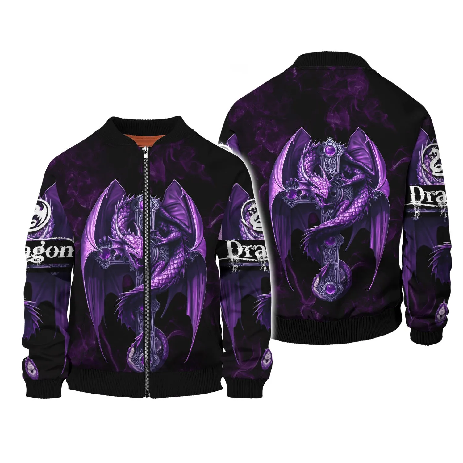 Dragon 3D Hoodie All Over Printed - Dragon Tattoo Jacket 3D print for Woman