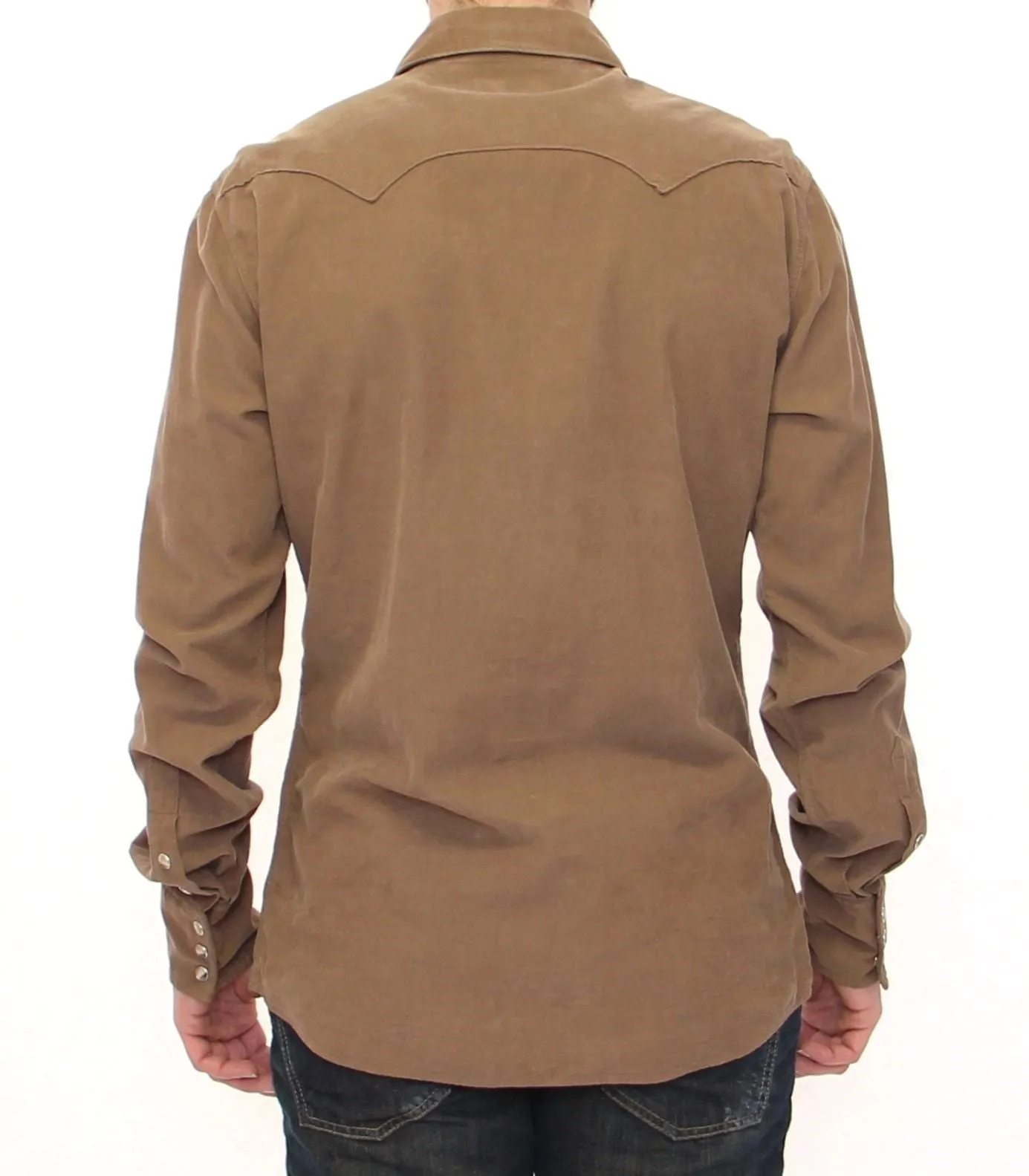 Exclusive Beige Manchester Sicilia Casual Shirt