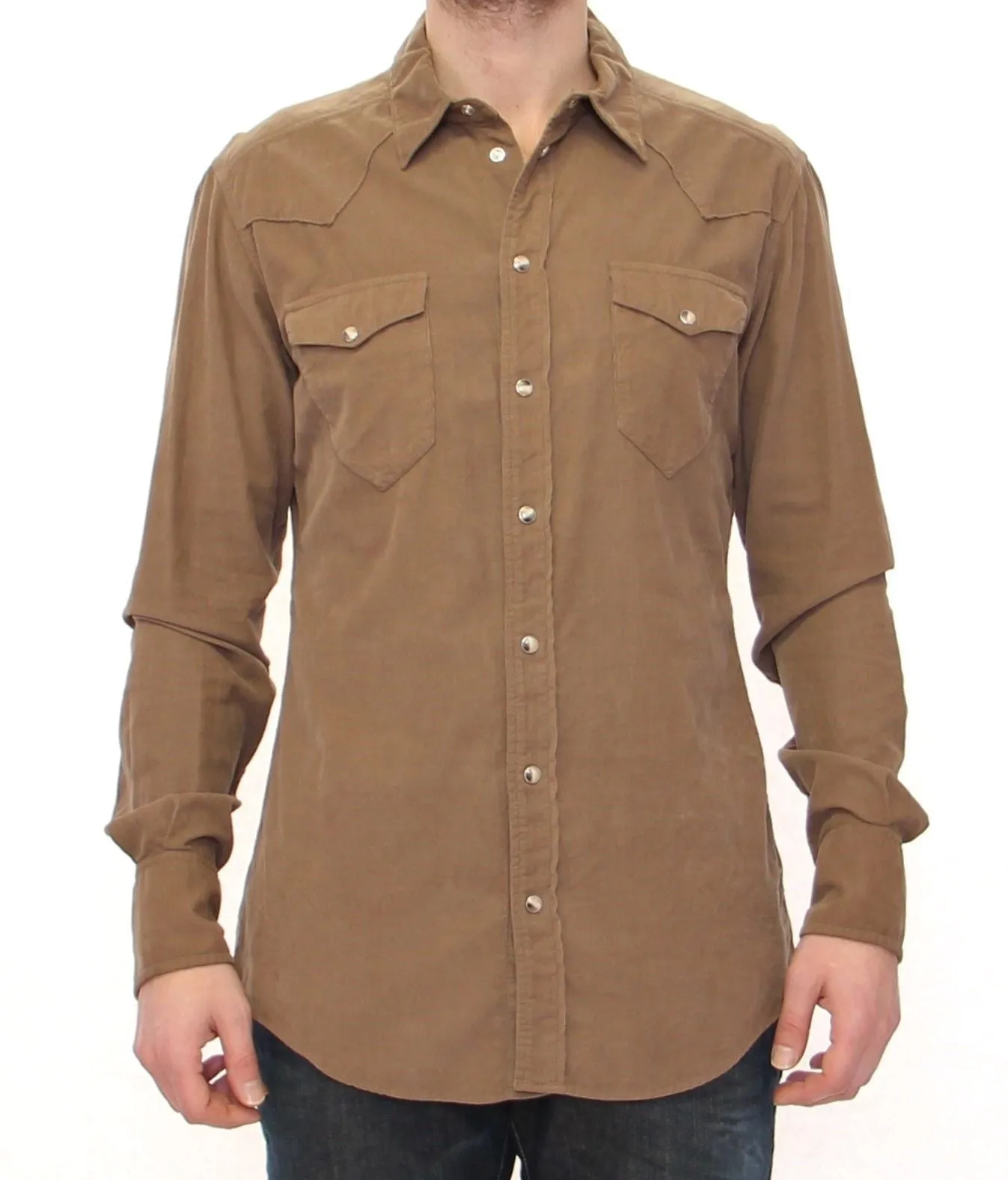 Exclusive Beige Manchester Sicilia Casual Shirt
