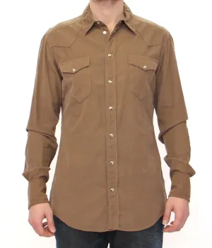 Exclusive Beige Manchester Sicilia Casual Shirt