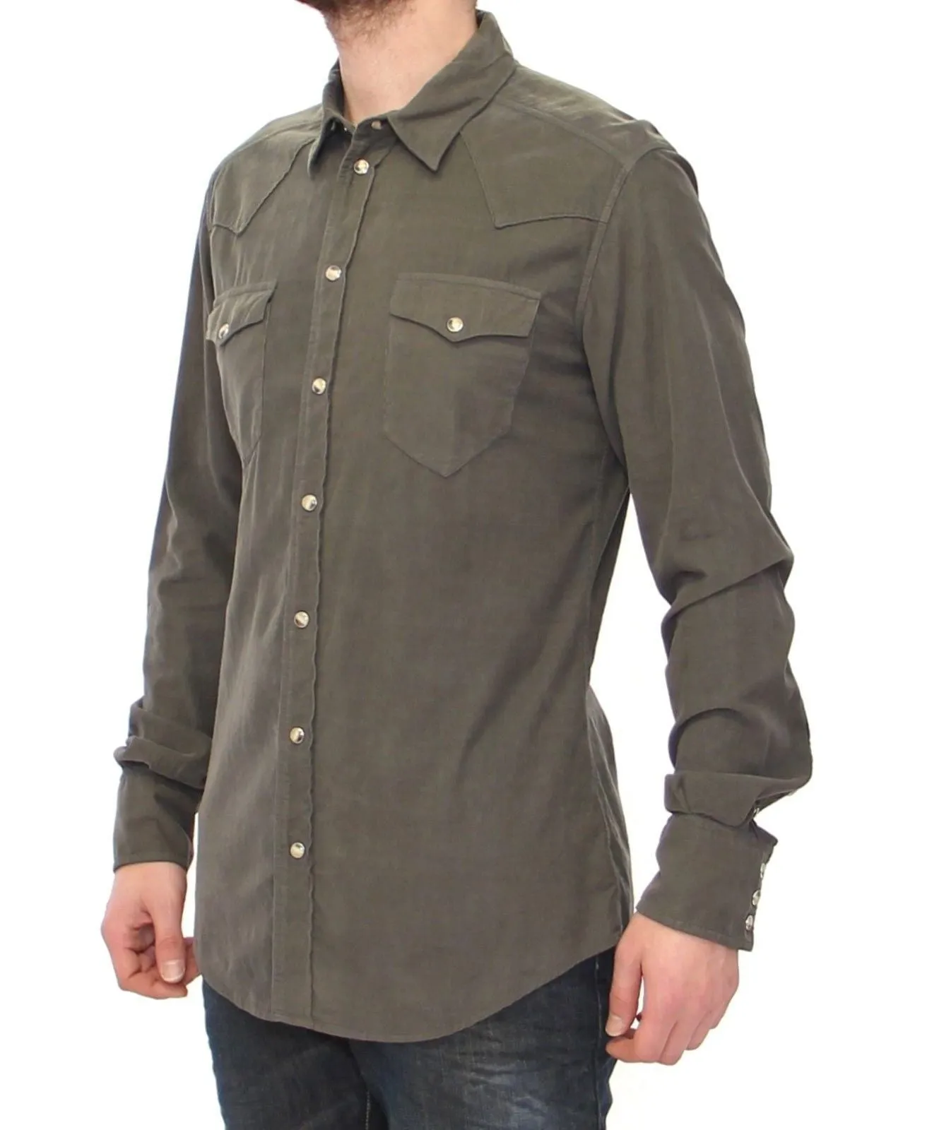 Exclusive Green Manchester Sicilia Casual Shirt