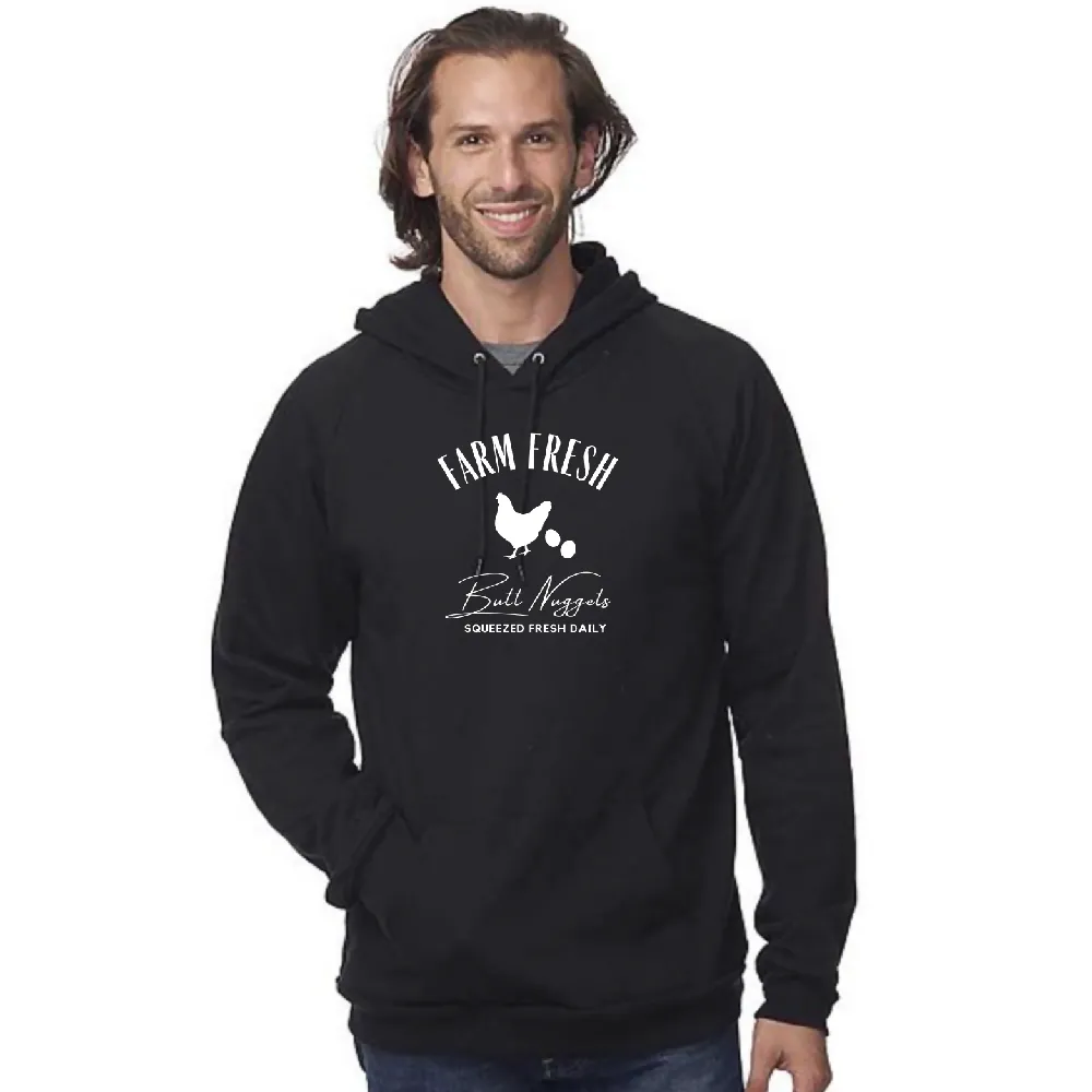 Farm Fresh Butt Nuggets Organic Cotton Hoodie