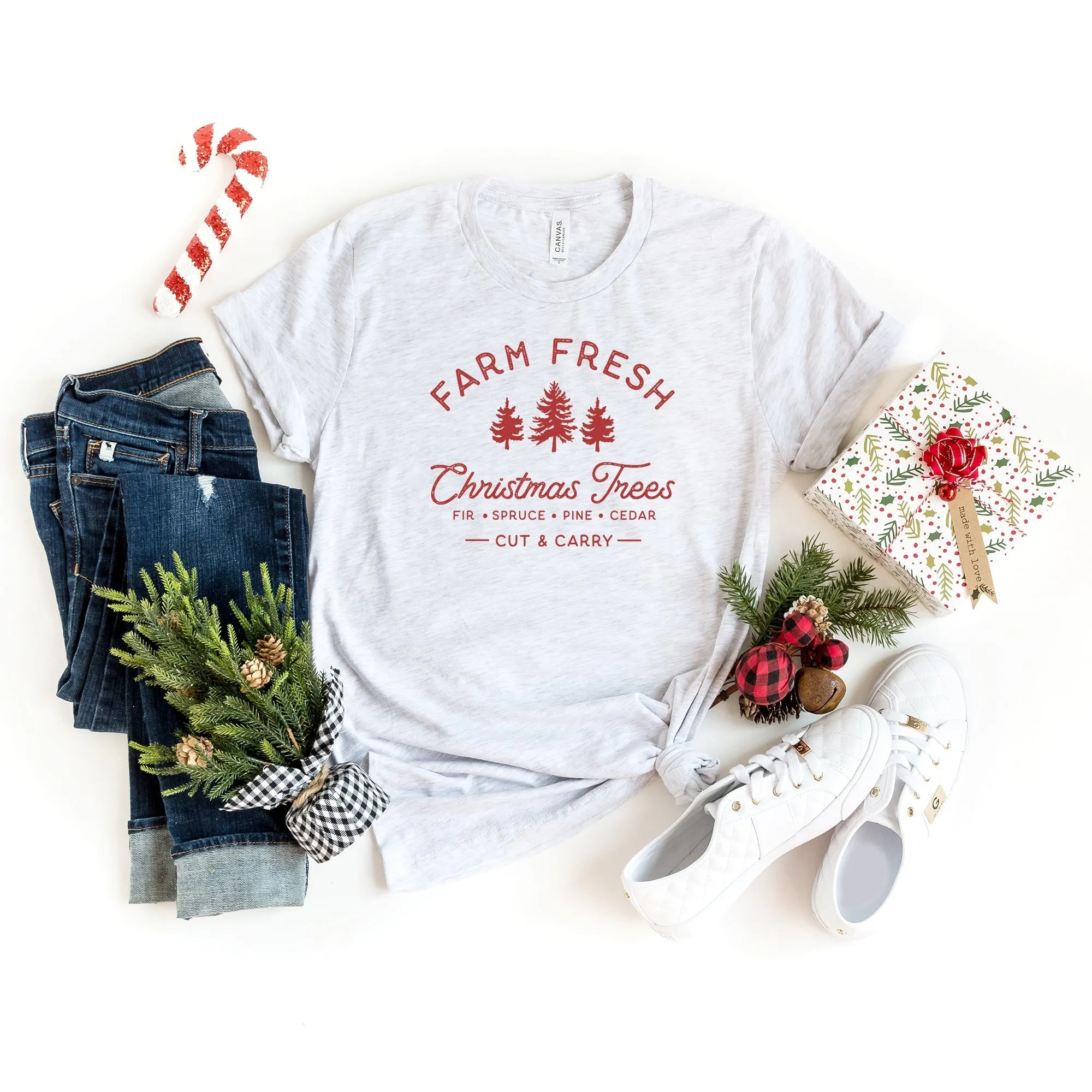 Farm Fresh Christmas | Short Sleeve Crew Neck