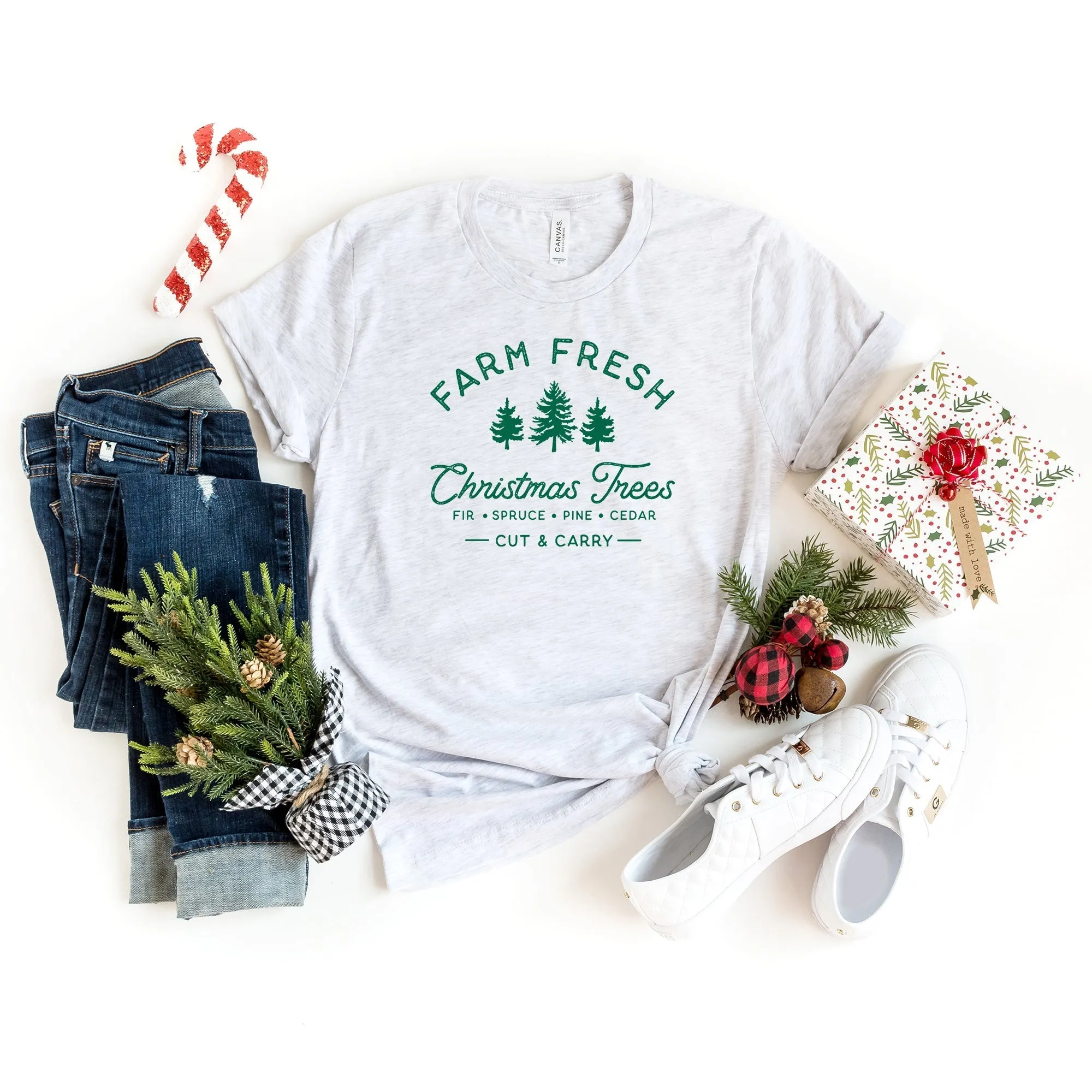 Farm Fresh Christmas | Short Sleeve Crew Neck