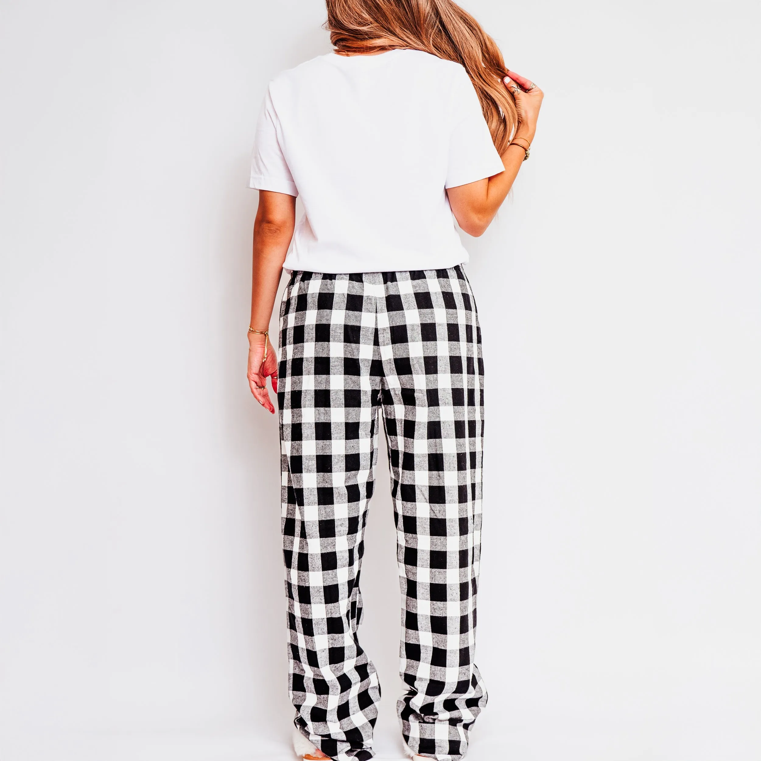 Farm Fresh Christmas Trees Stars | Plaid Pajama Set
