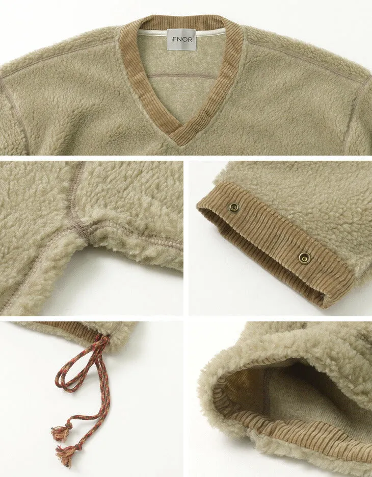 FNOR / V-Neck Boa Pullover