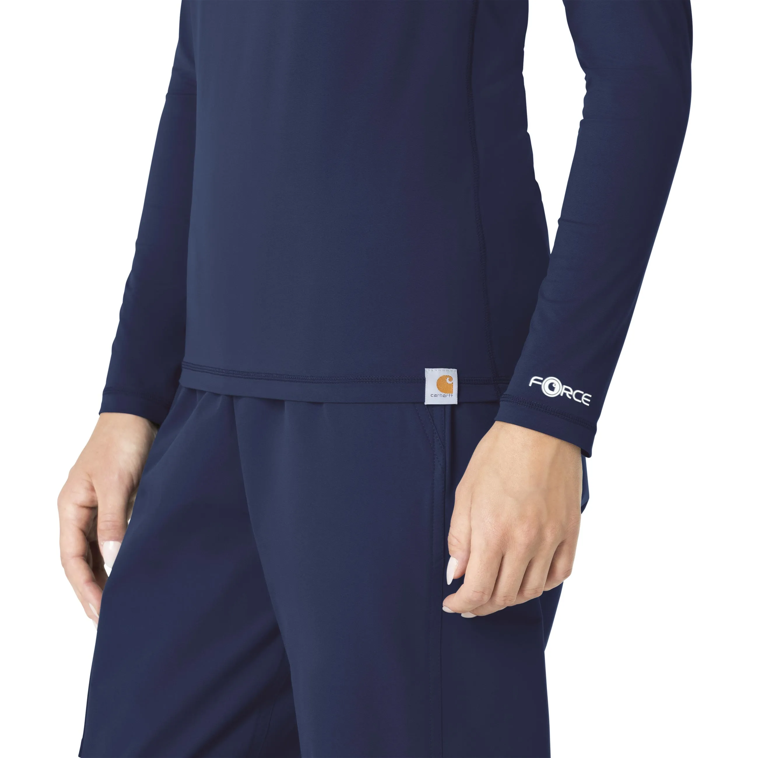 Force Sub-Scrubs C31002 Performance Long Sleeve Tee Navy