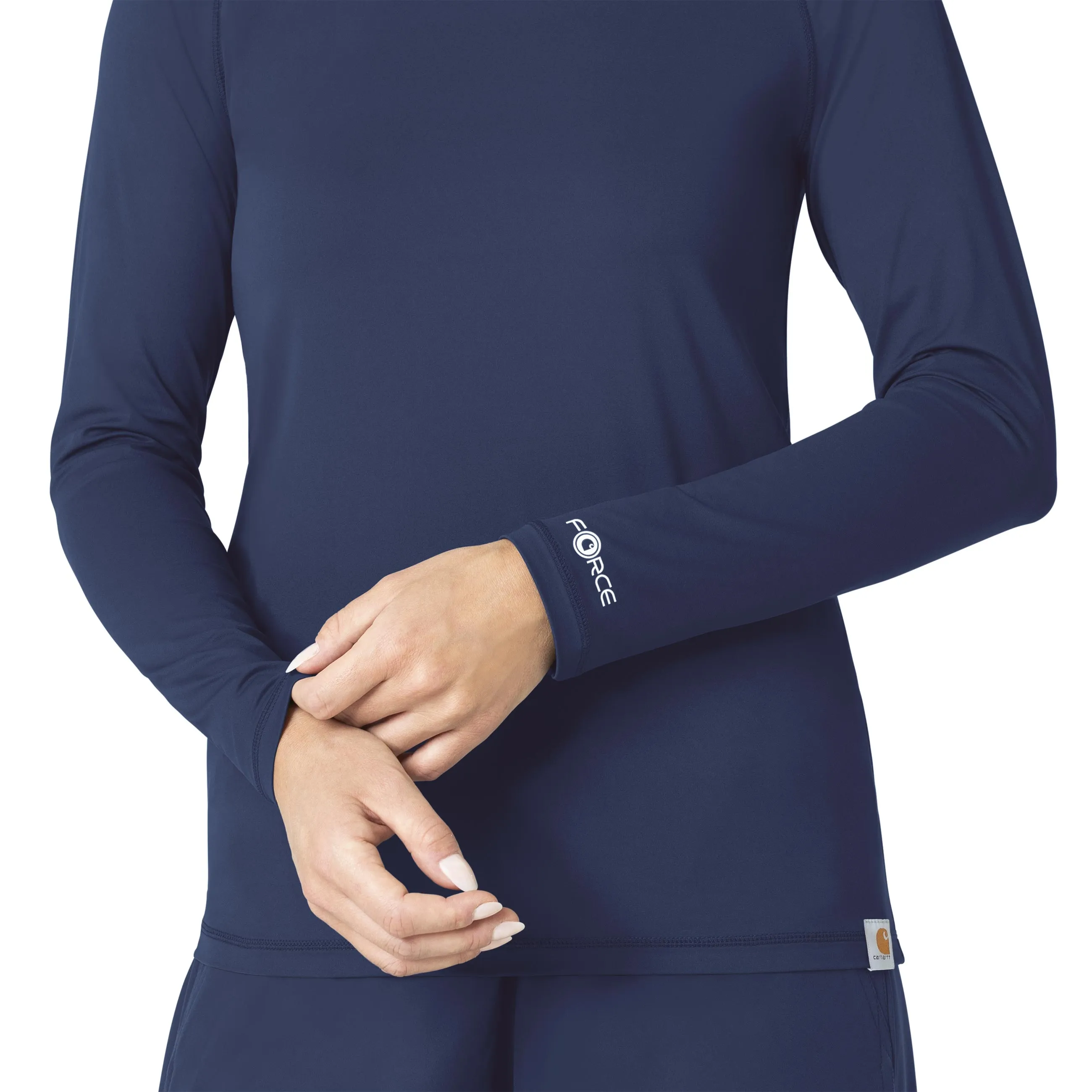 Force Sub-Scrubs C31002 Performance Long Sleeve Tee Navy