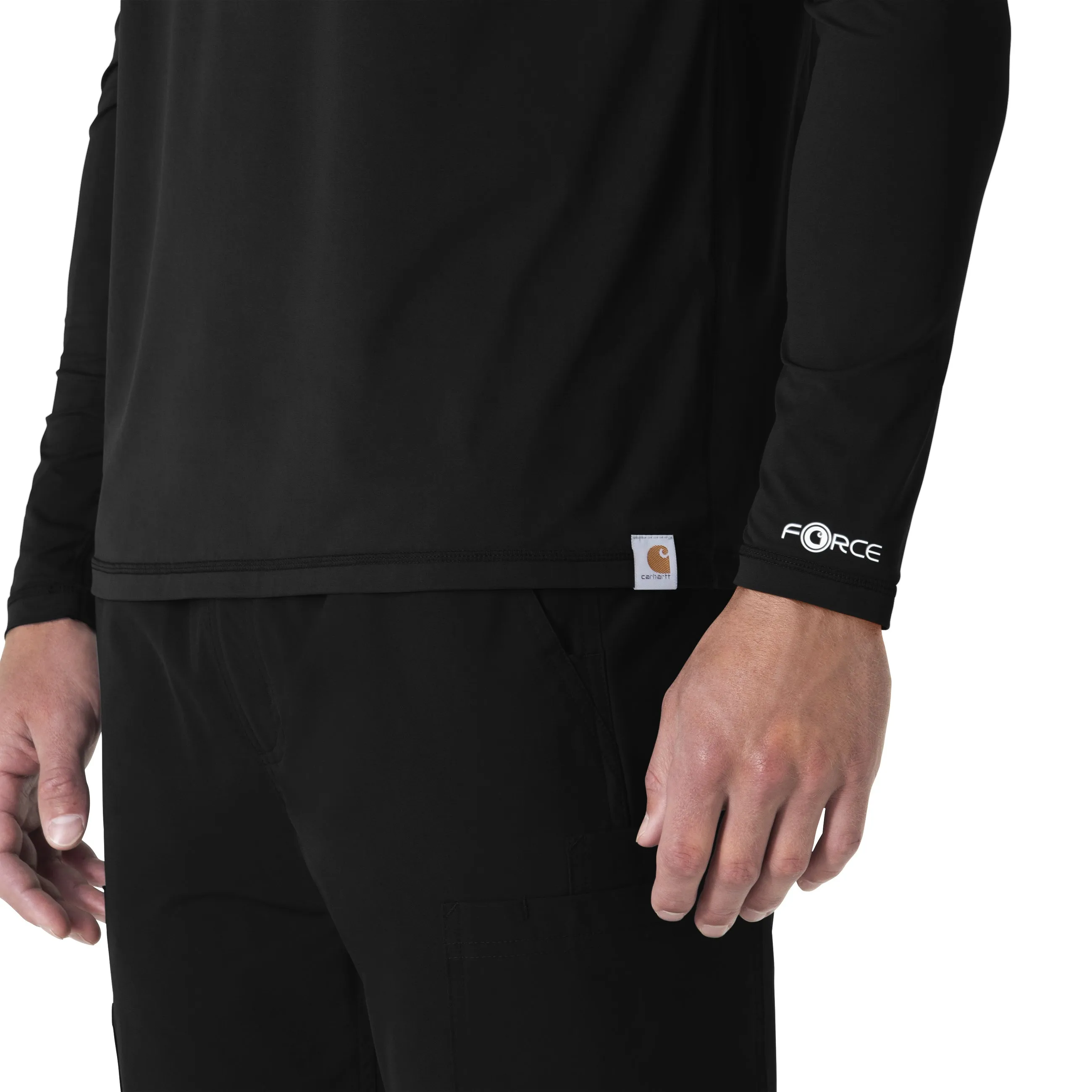 Force Sub-Scrubs C32002 Men's Performance Long Sleeve Tee Black