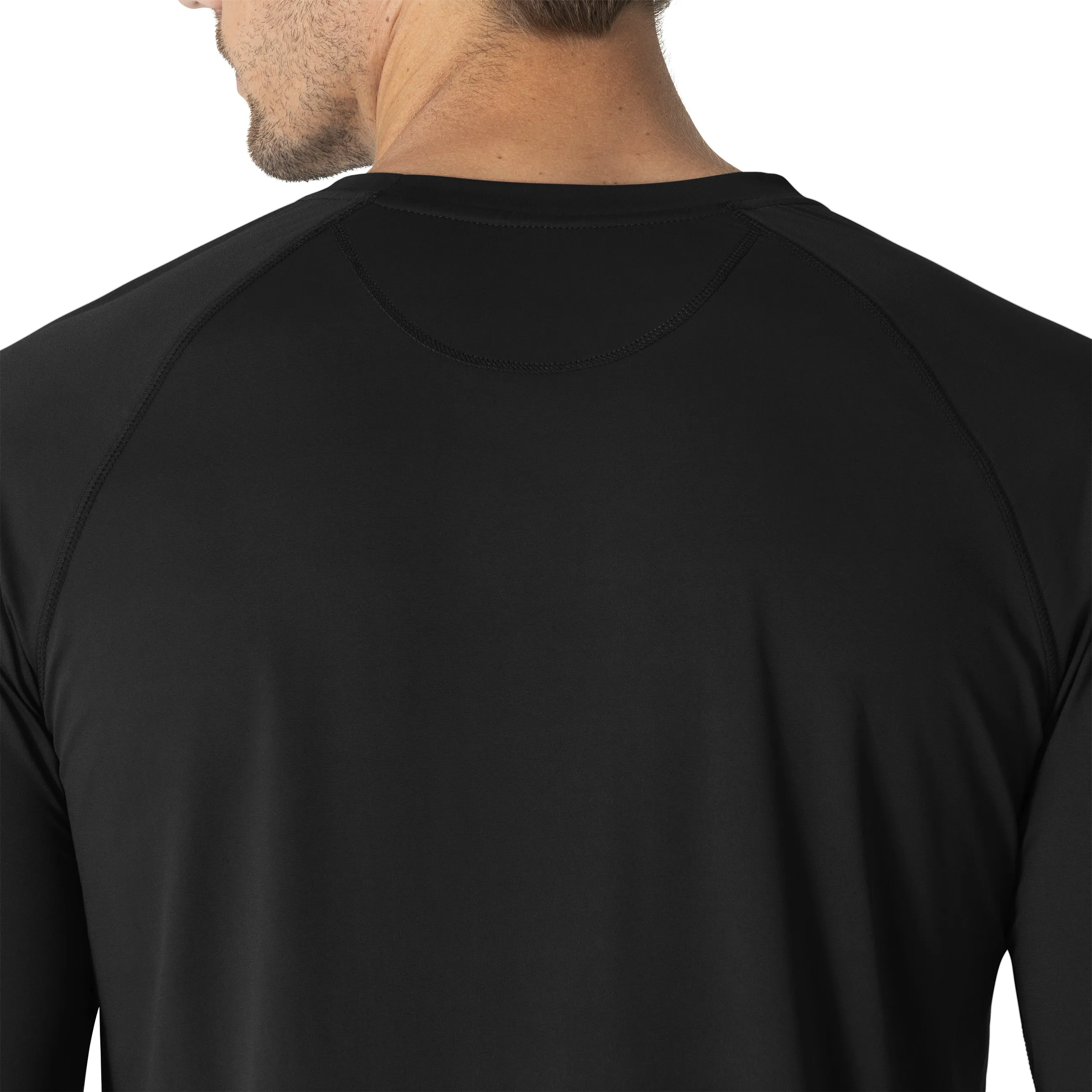 Force Sub-Scrubs C32002 Men's Performance Long Sleeve Tee Black