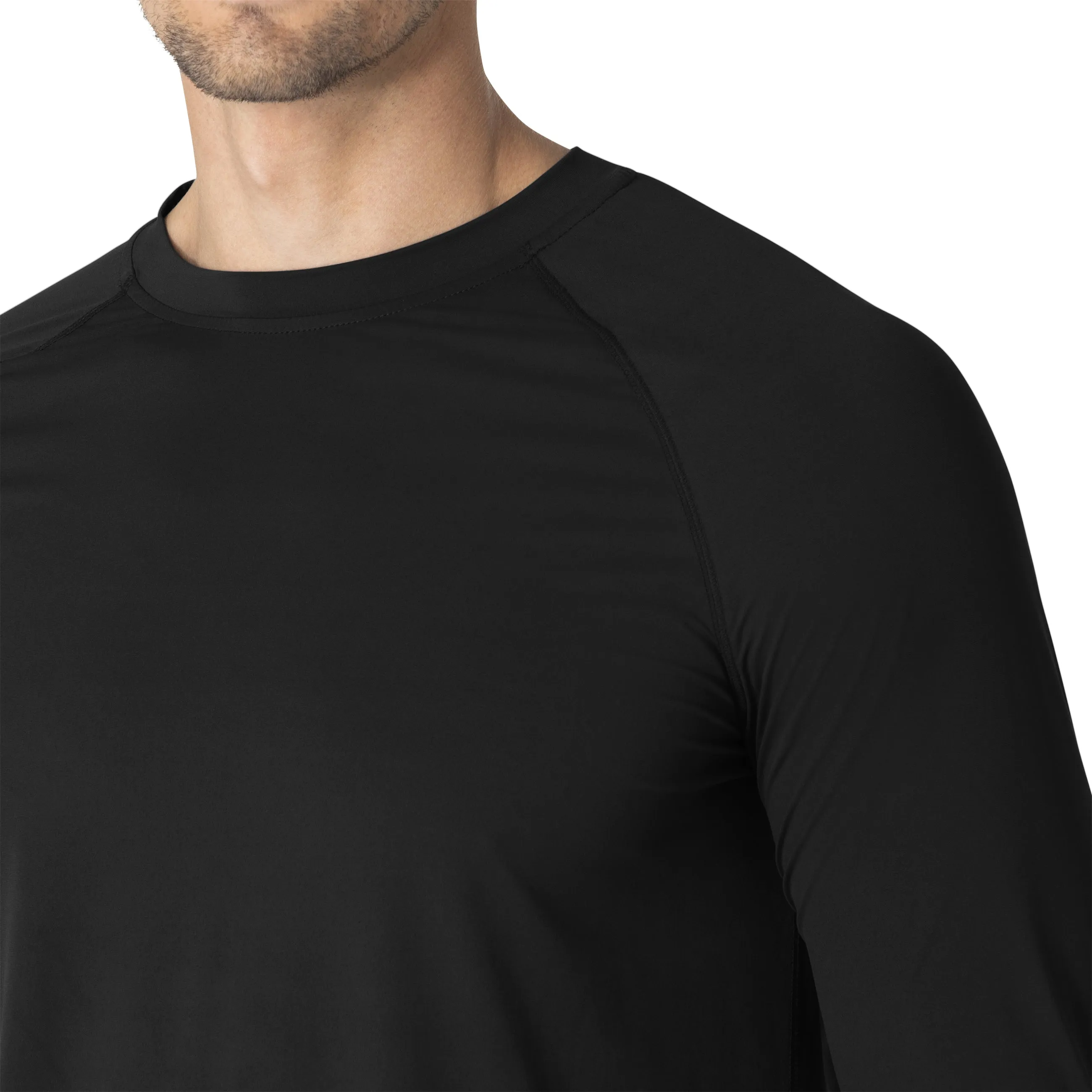 Force Sub-Scrubs C32002 Men's Performance Long Sleeve Tee Black