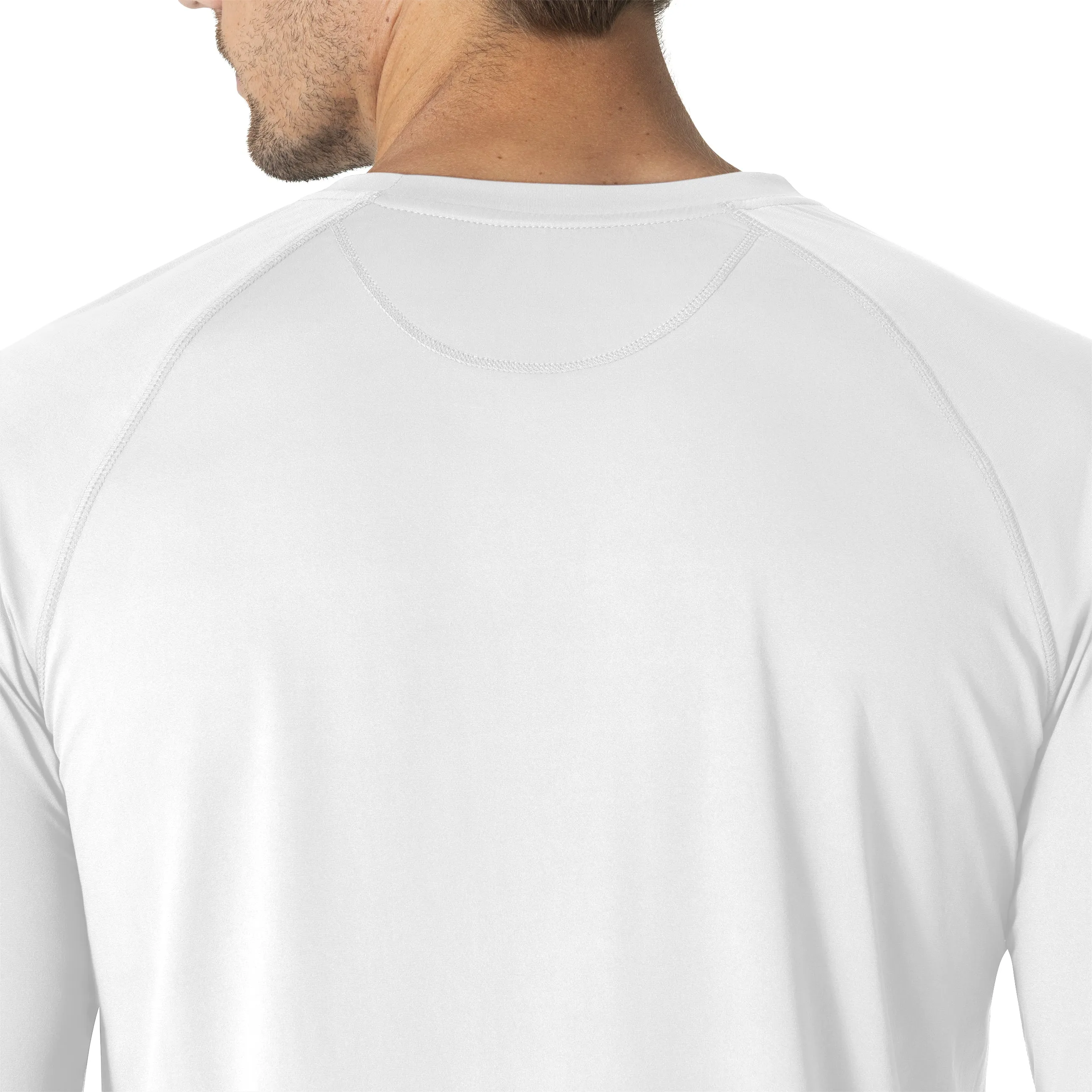 Force Sub-Scrubs C32002 Men's Performance Long Sleeve Tee White