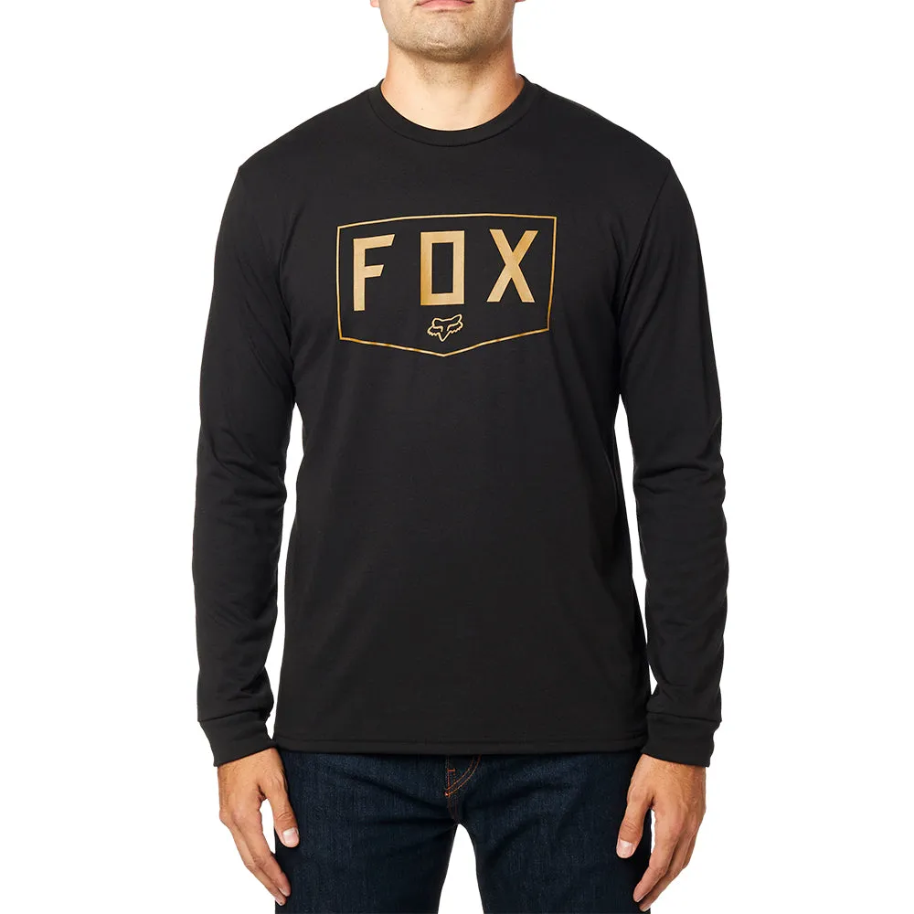 FOX SHIELD LS TECH TEE [BLACK] S