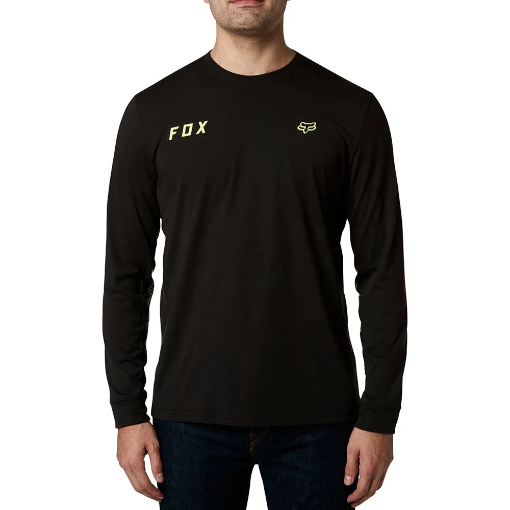 FOX STARTER LS TECH TEE [BLACK]