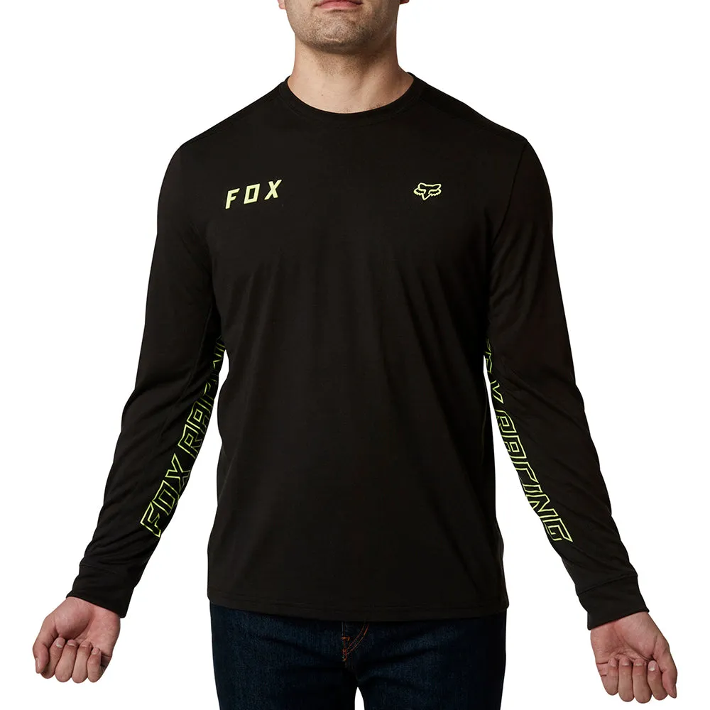 FOX STARTER LS TECH TEE [BLACK]