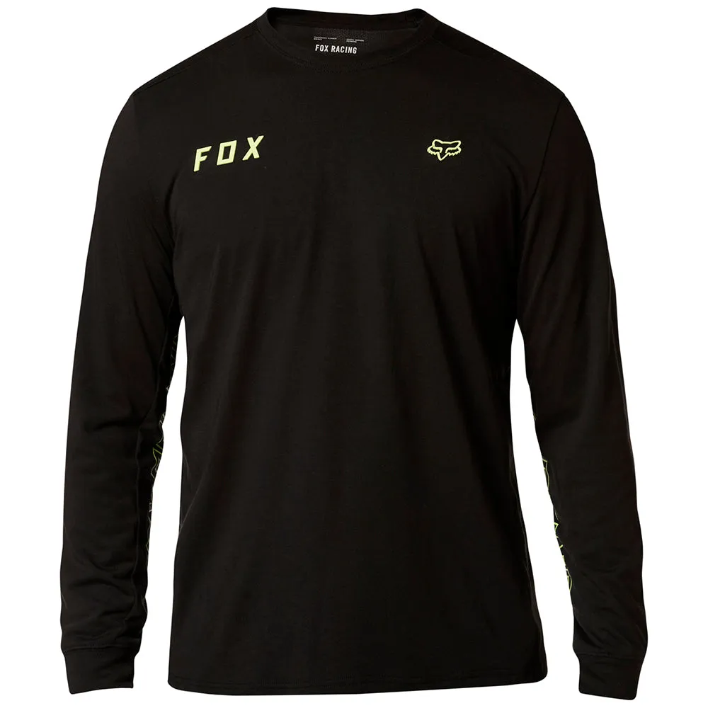 FOX STARTER LS TECH TEE [BLACK]