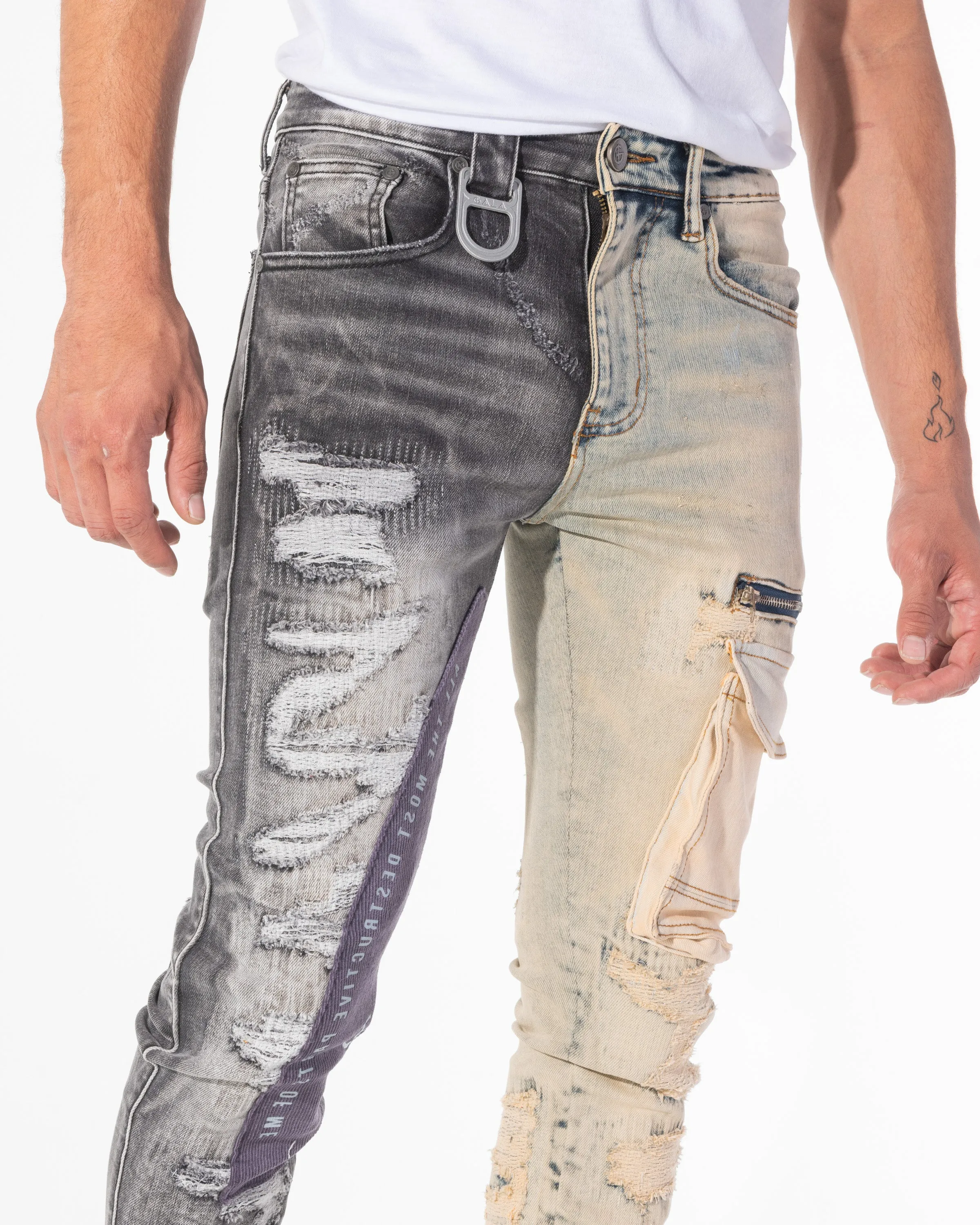 FRAGMENT DENIM (BLACK/WHEAT COMBO)