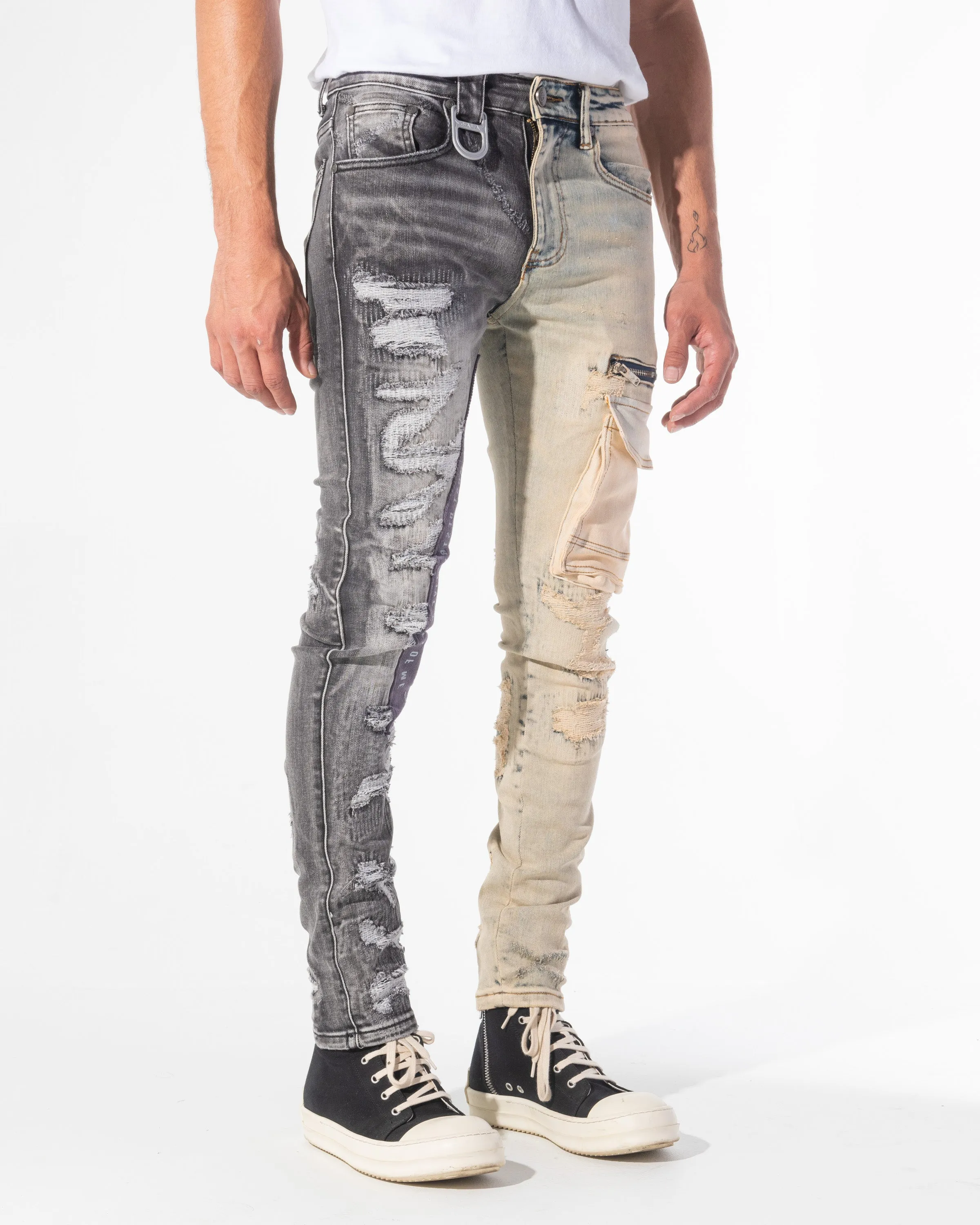 FRAGMENT DENIM (BLACK/WHEAT COMBO)