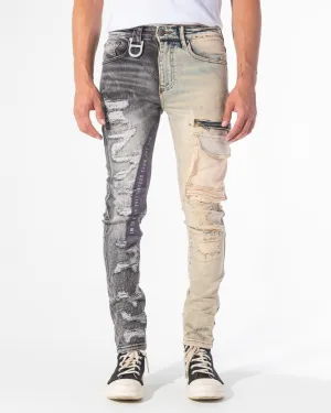 FRAGMENT DENIM (BLACK/WHEAT COMBO)