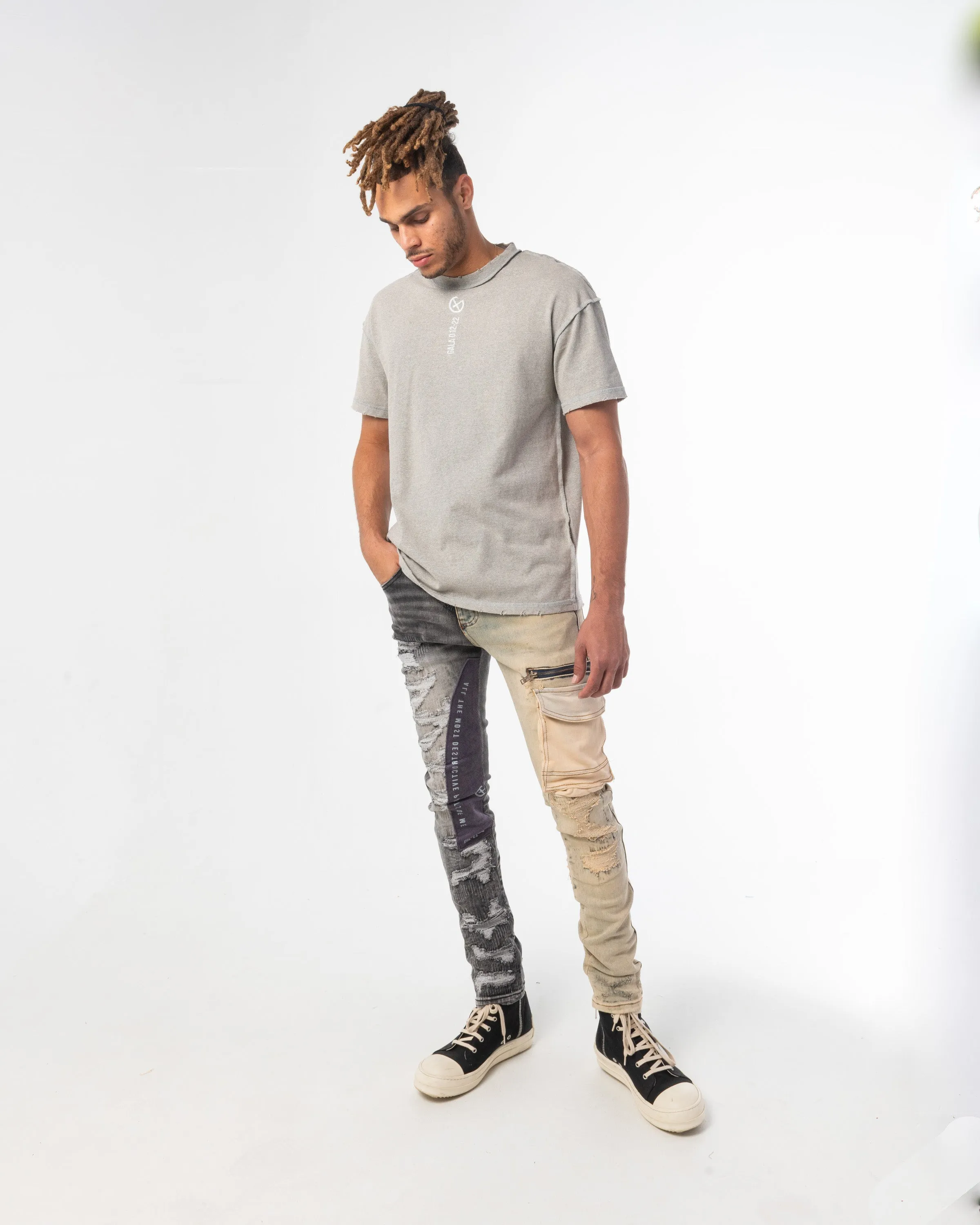 FRAGMENT DENIM (BLACK/WHEAT COMBO)