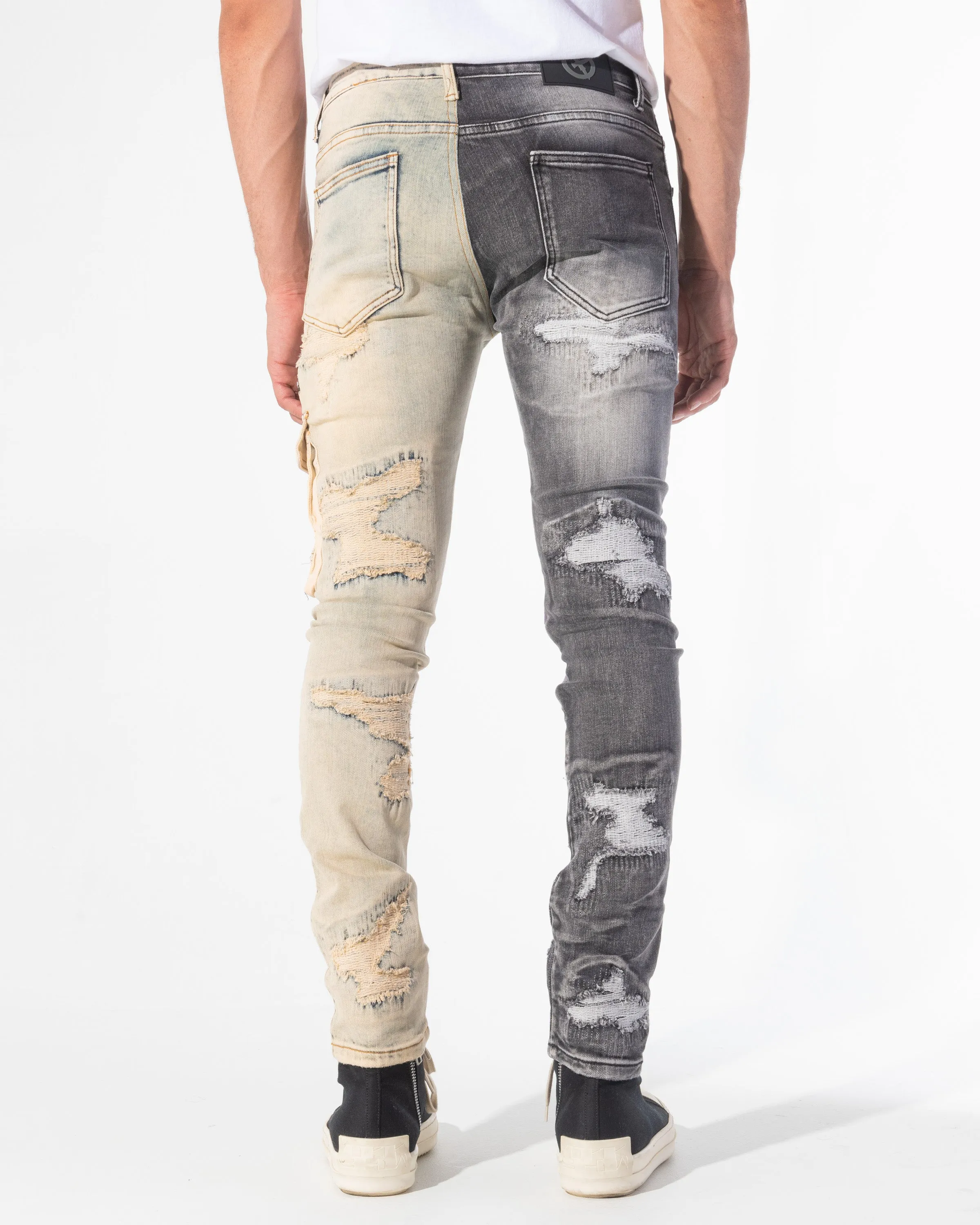 FRAGMENT DENIM (BLACK/WHEAT COMBO)