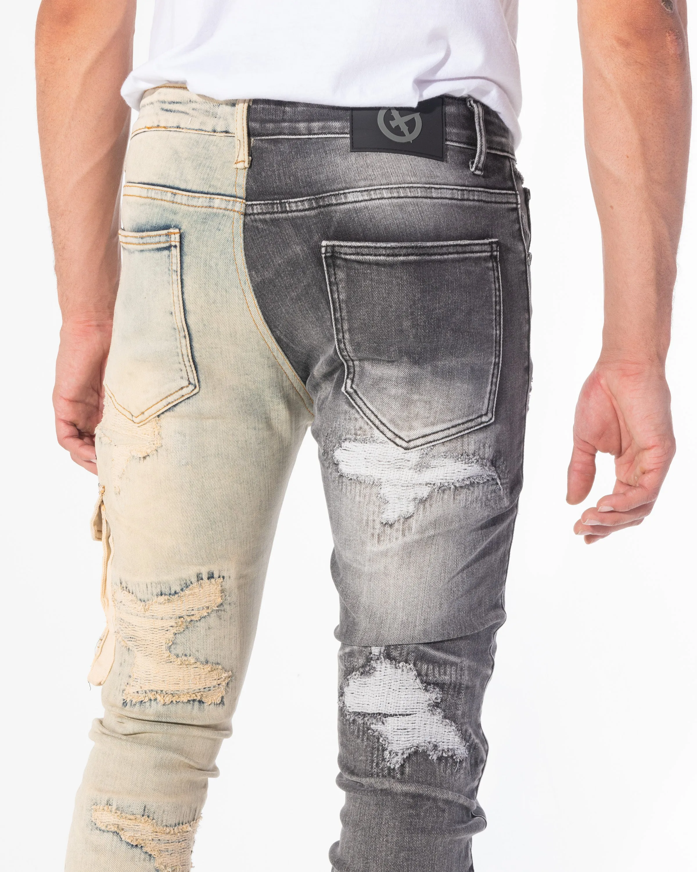 FRAGMENT DENIM (BLACK/WHEAT COMBO)
