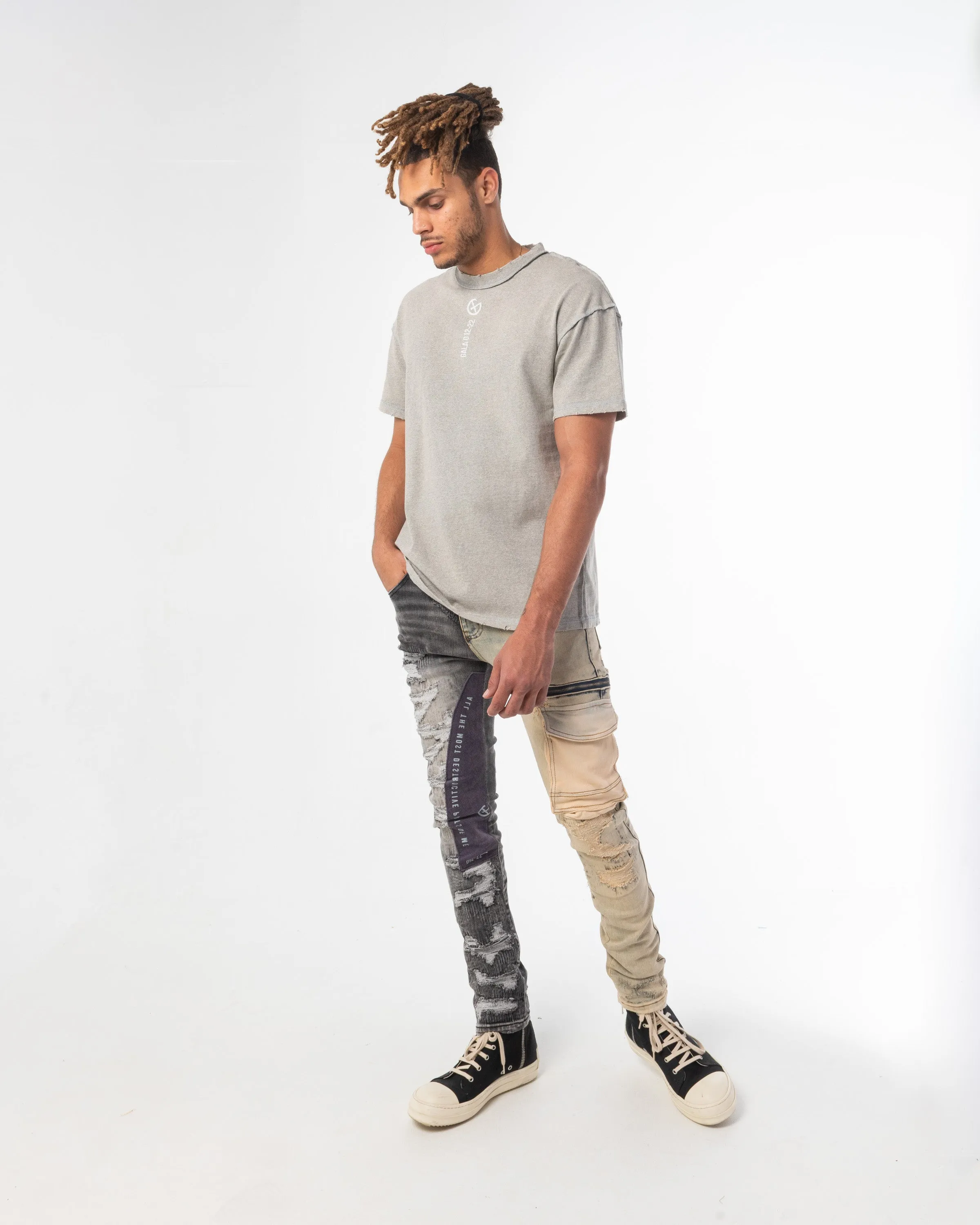 FRAGMENT DENIM (BLACK/WHEAT COMBO)