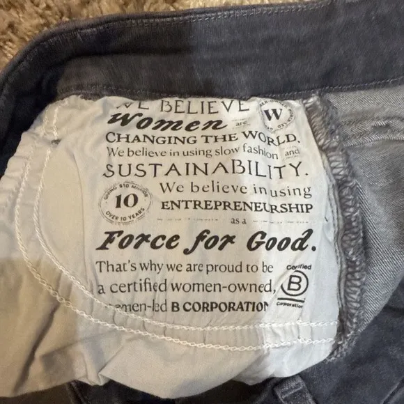 Frank &amp; Eileen Sz 28 Sligo Slim Jeans Raw Hem Dark Washed Stretch Casual Preppy