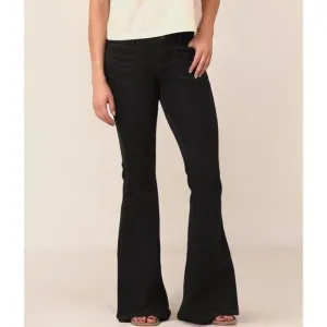 Free People Stella Flare Stretch Jean Washed Black Bell Bottoms Size 27