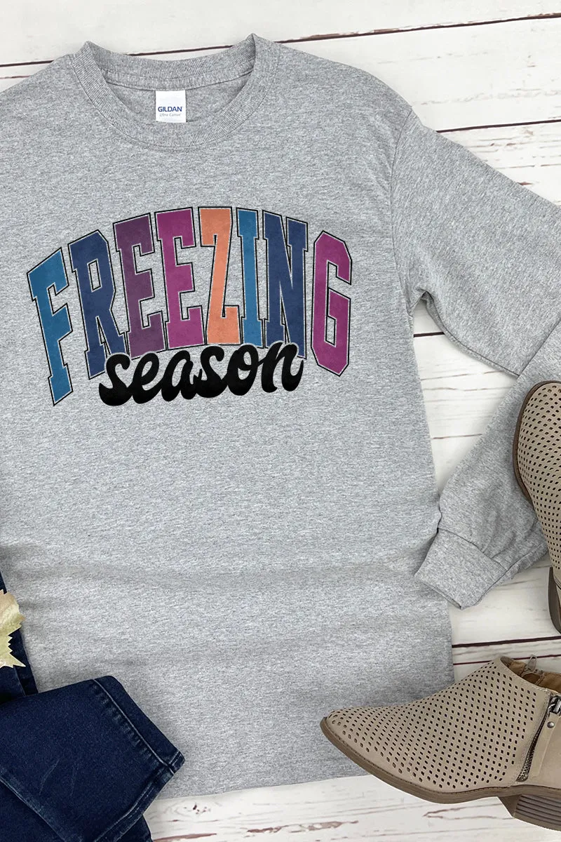 Freezing Season Heavy Cotton Long Sleeve Adult T-Shirt