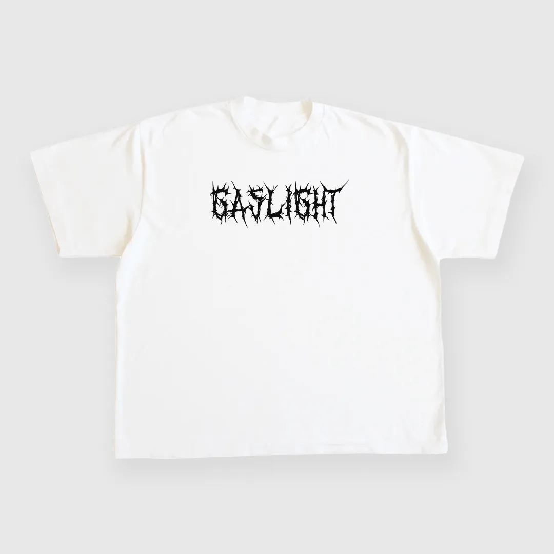 Gaslight Custom Printed White T-shirt