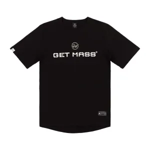 GET MASS - Premium Muscle-Fit T-Shirt. (BLACK)